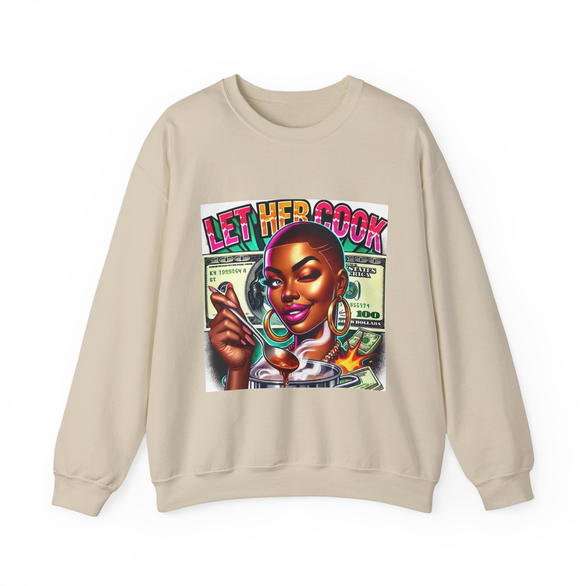 "Let Her Cook" Graphic Sweatshirt