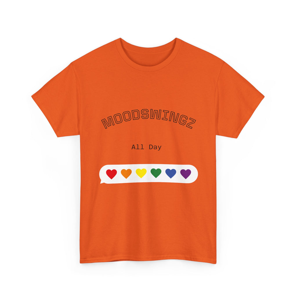 "MoodSwyngz" All Day Unisex Heavy Cotton Tee - LGBTQ+ Pride Shirt, Casual Everyday Wear, Gift for Friends, Summer Vibes, Relaxed Fit