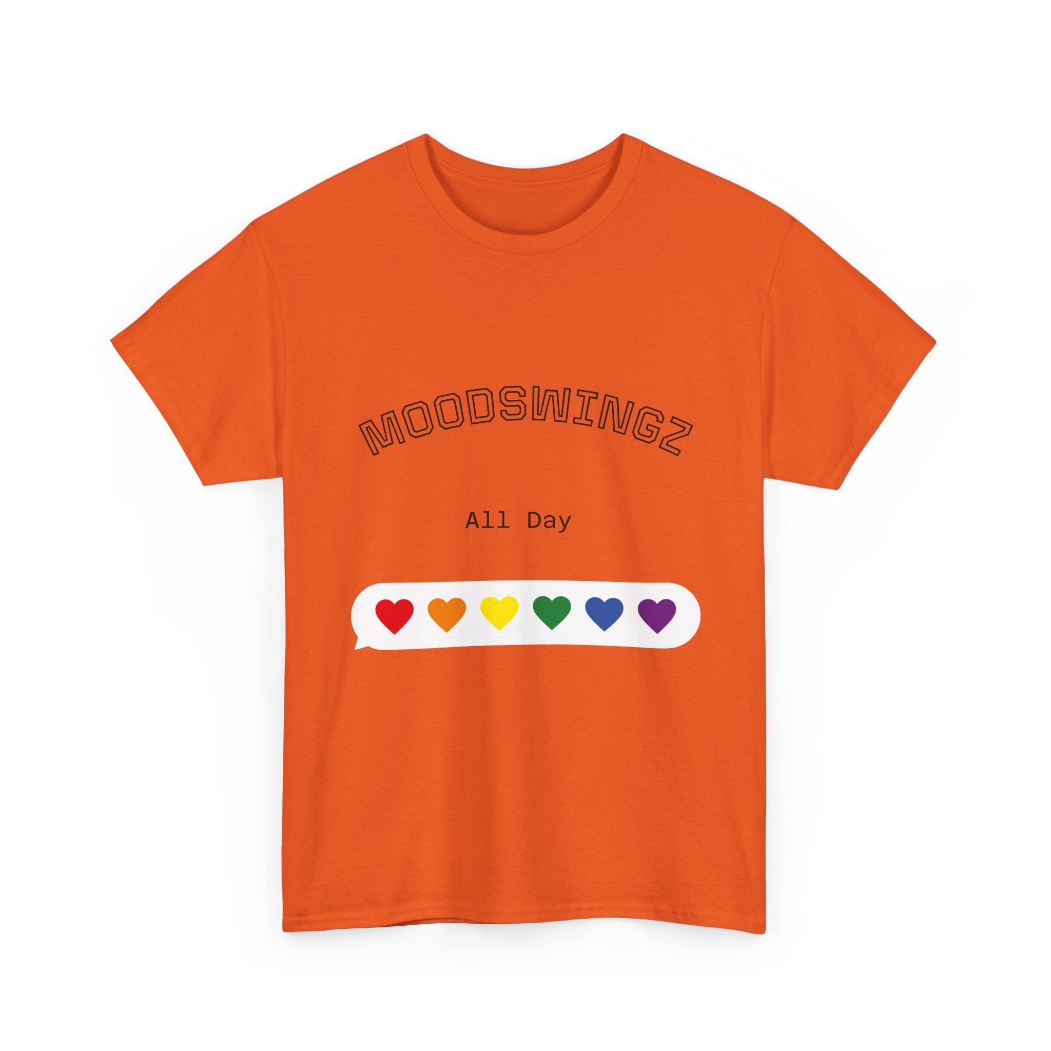 "MoodSwyngz" All Day Unisex Heavy Cotton Tee - LGBTQ+ Pride Shirt, Casual Everyday Wear, Gift for Friends, Summer Vibes, Relaxed Fit