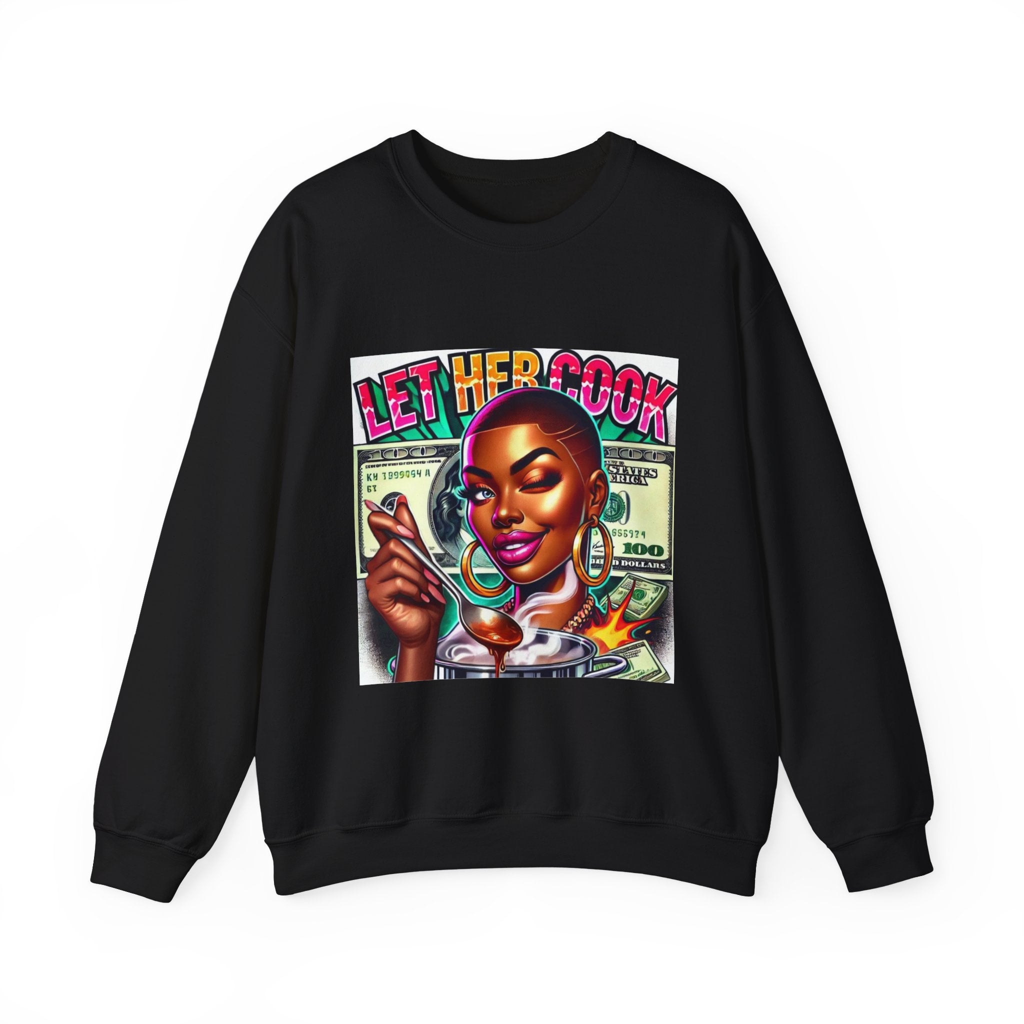 "Let Her Cook" Graphic Sweatshirt