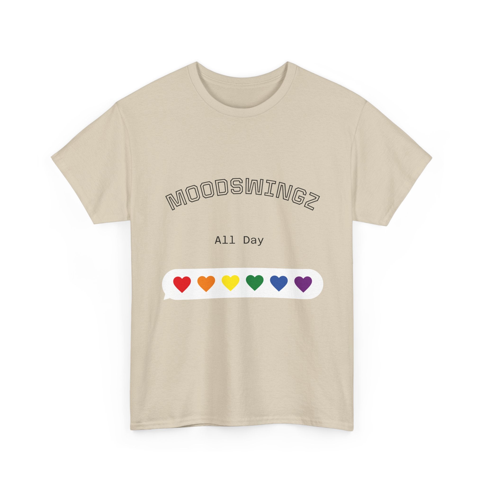"MoodSwyngz" All Day Unisex Heavy Cotton Tee - LGBTQ+ Pride Shirt, Casual Everyday Wear, Gift for Friends, Summer Vibes, Relaxed Fit