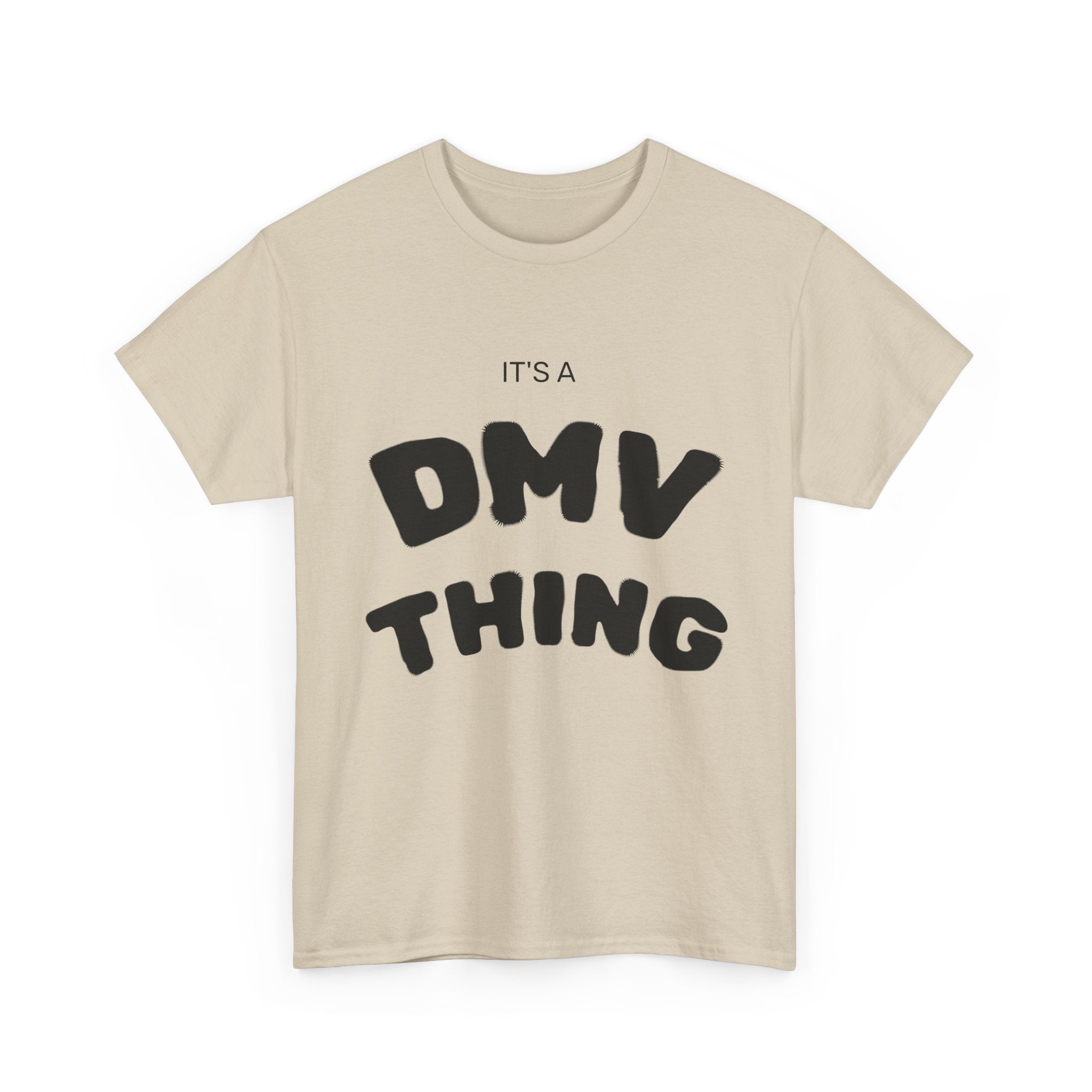 "DMV Thing" Unisex Heavy Cotton Tee, Perfect for DMV Lovers, Gifts for Friends, Casual Wear, Fun & Quirky T-Shirt, Everyday Style