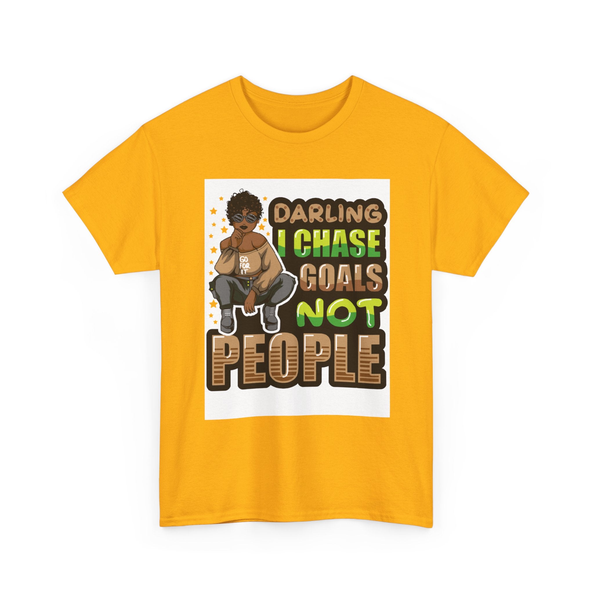 "Chase Goals" Tee, Motivational T-Shirt, Inspirational Wear, Casual Gift, Unisex Fashion, Everyday Wear, Positive Vibes