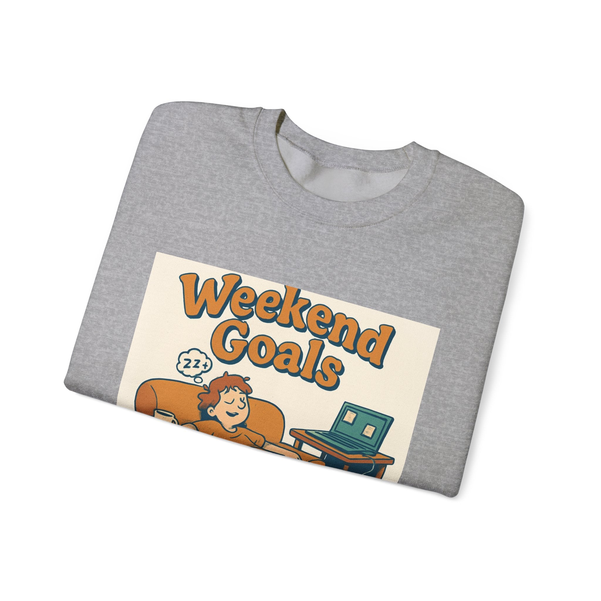 " Weekend Goals" Unisex Heavy Blend™ Crewneck Sweatshirt