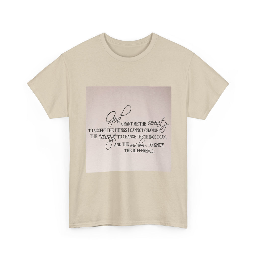 "Inspirational Quote" Tee - Unisex Heavy Cotton T-Shirt for Faith, Encouragement, God, Inspirational Gift, Everyday Wear