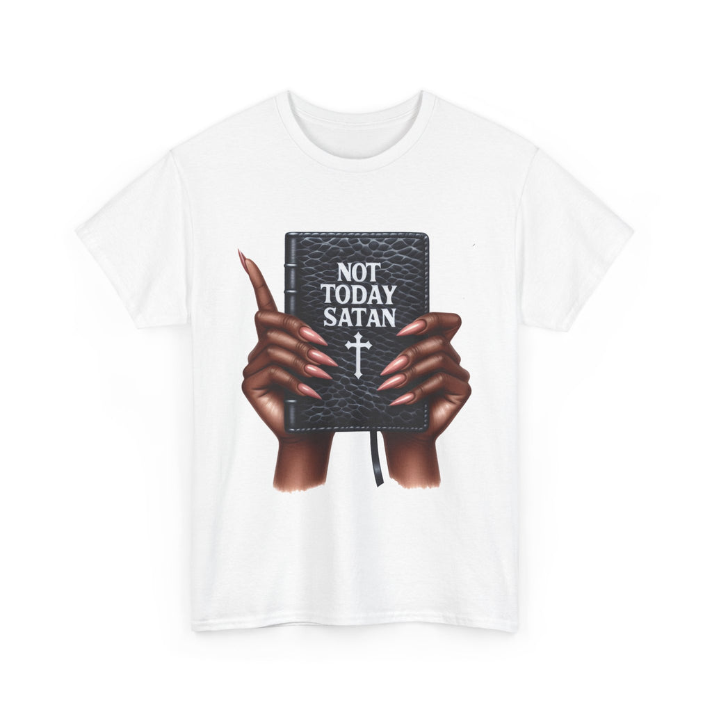 "Not Today Satan" Faith-Based Apparel, Spiritual Gifts, Everyday Wear, Casual Outings