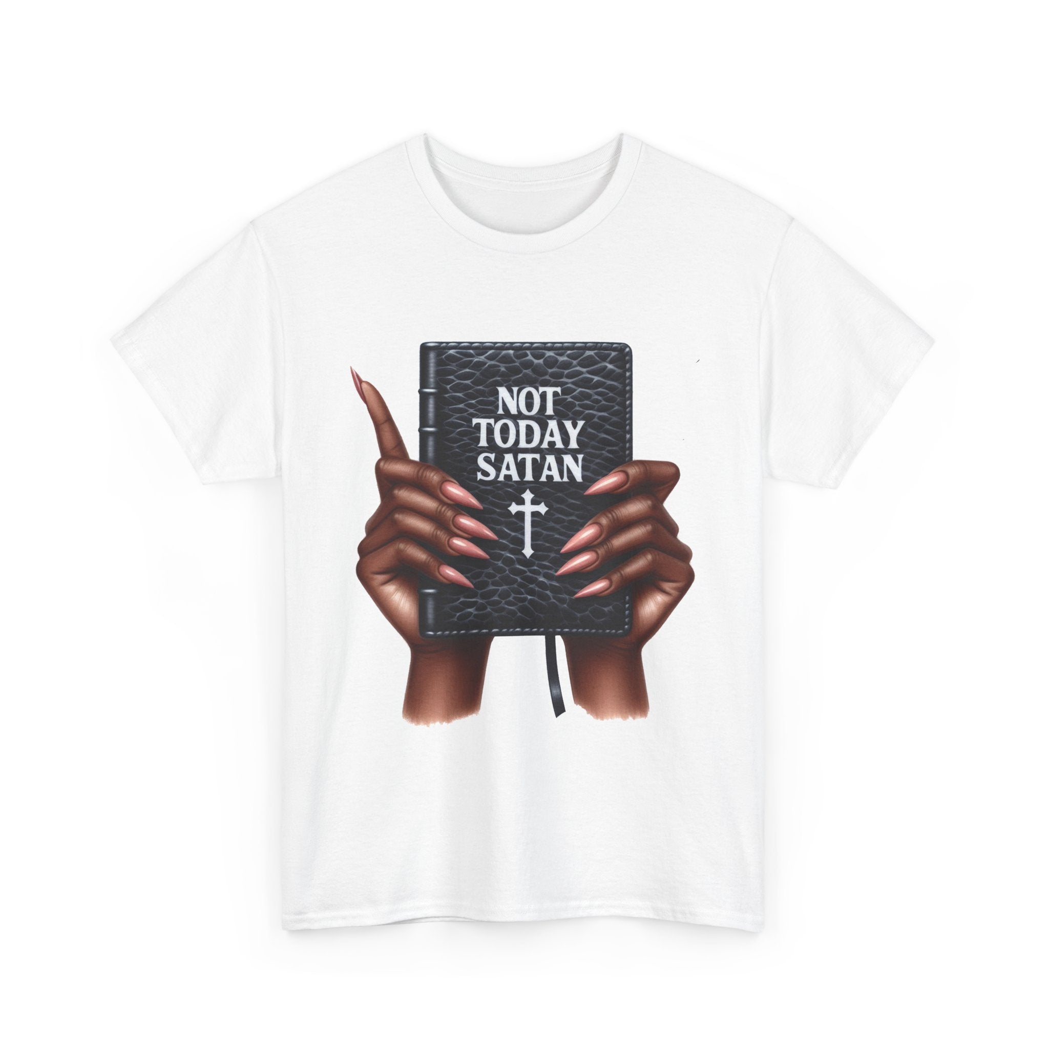 "Not Today Satan" Faith-Based Apparel, Spiritual Gifts, Everyday Wear, Casual Outings