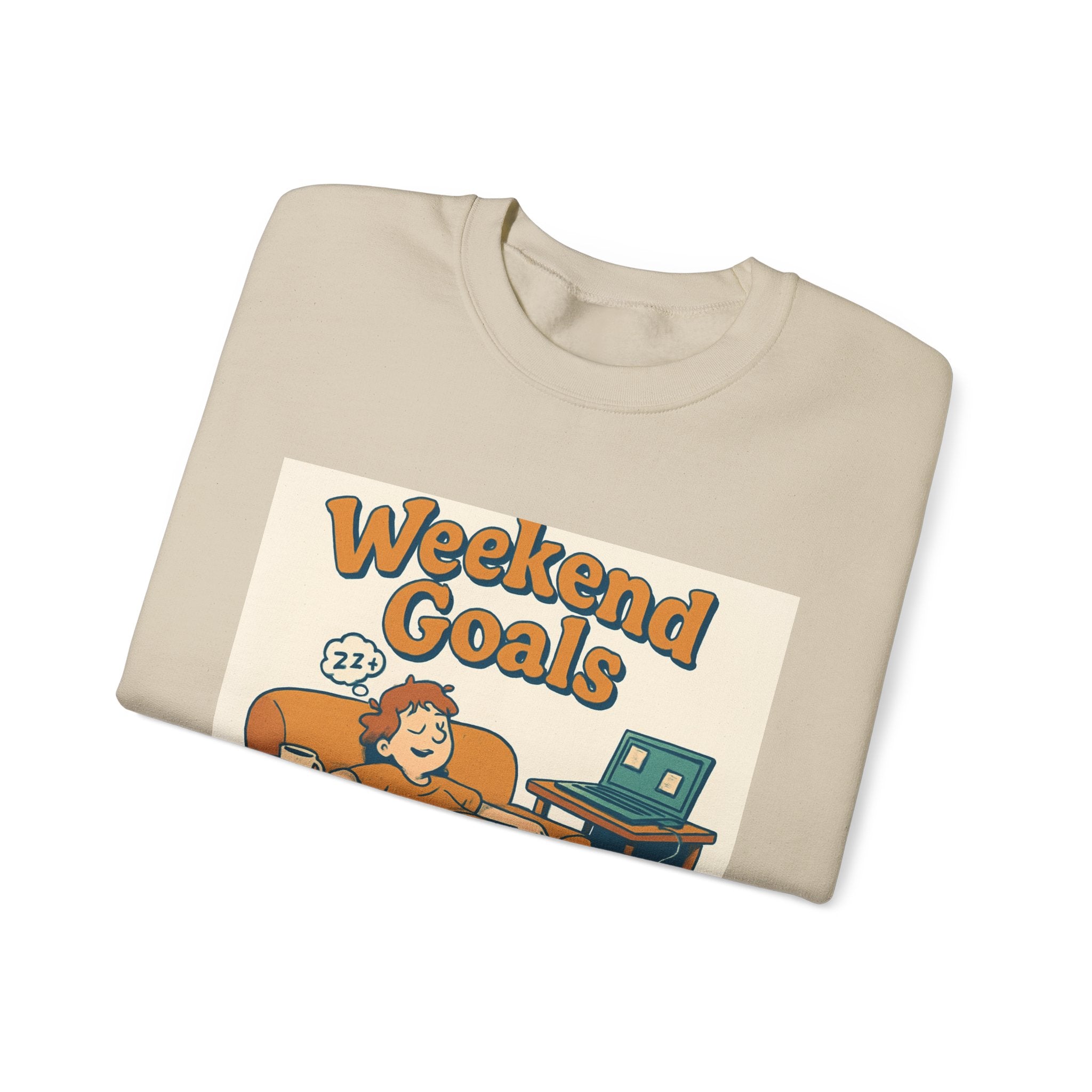 " Weekend Goals" Unisex Heavy Blend™ Crewneck Sweatshirt