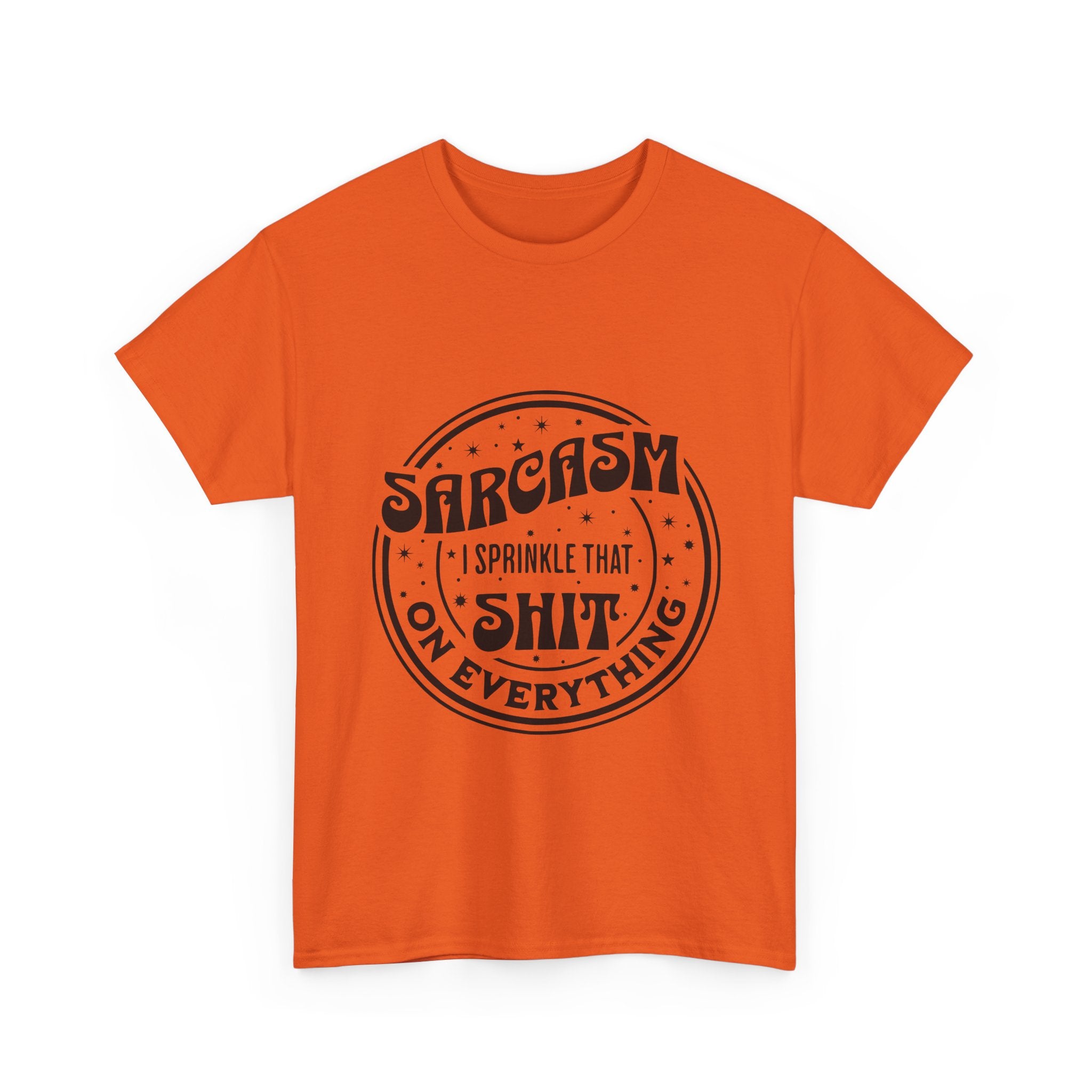 "Sarcasm" Heavy Cotton Tee - Fun Gift for Sarcastic Friends, Casual Wear, Humor Shirt, Everyday Humor, Unique Gift
