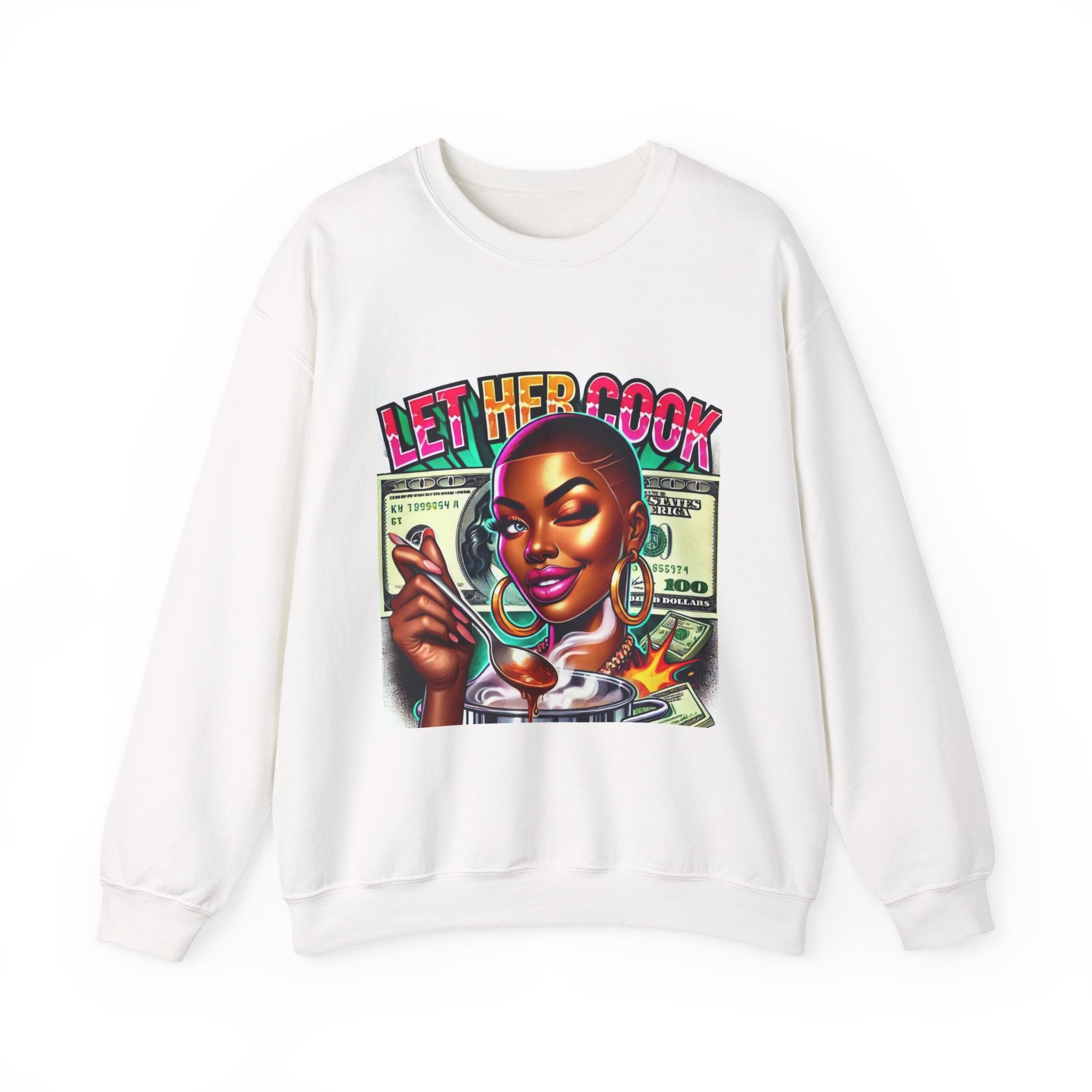 "Let Her Cook" Graphic Sweatshirt
