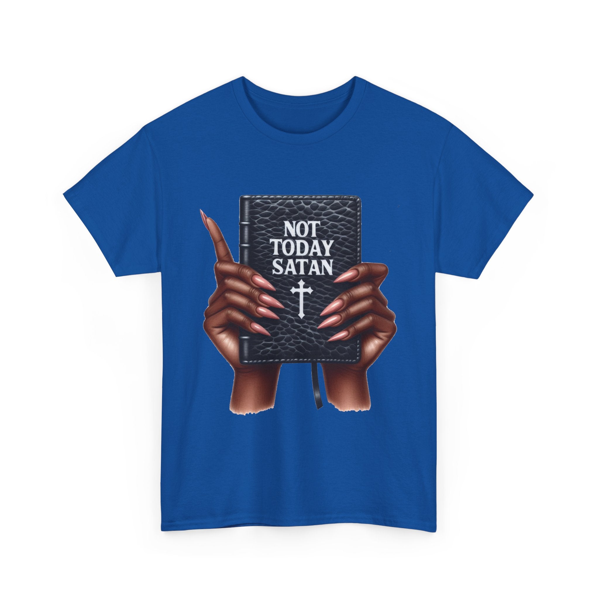 "Not Today Satan" Faith-Based Apparel, Spiritual Gifts, Everyday Wear, Casual Outings