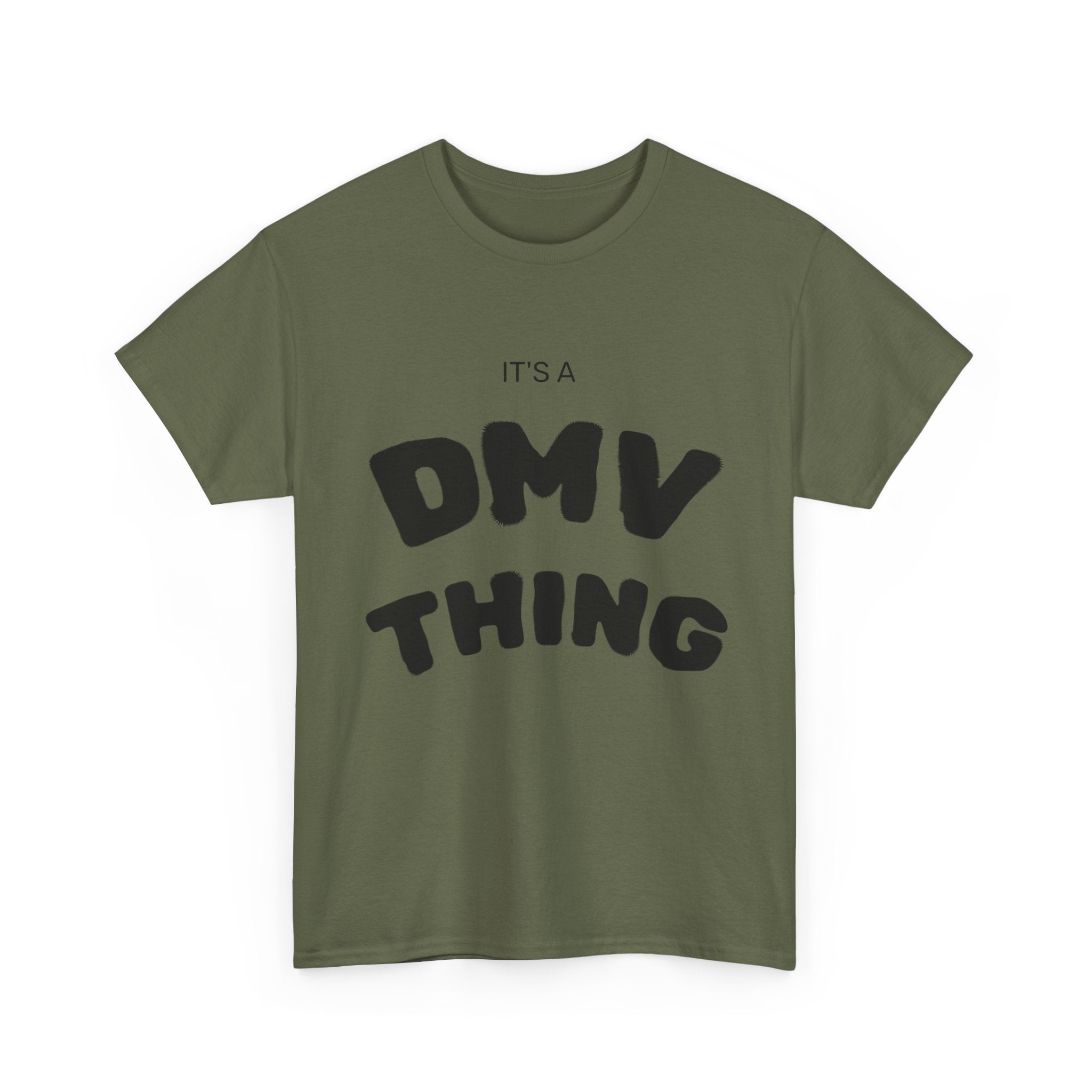 "DMV Thing" Unisex Heavy Cotton Tee, Perfect for DMV Lovers, Gifts for Friends, Casual Wear, Fun & Quirky T-Shirt, Everyday Style