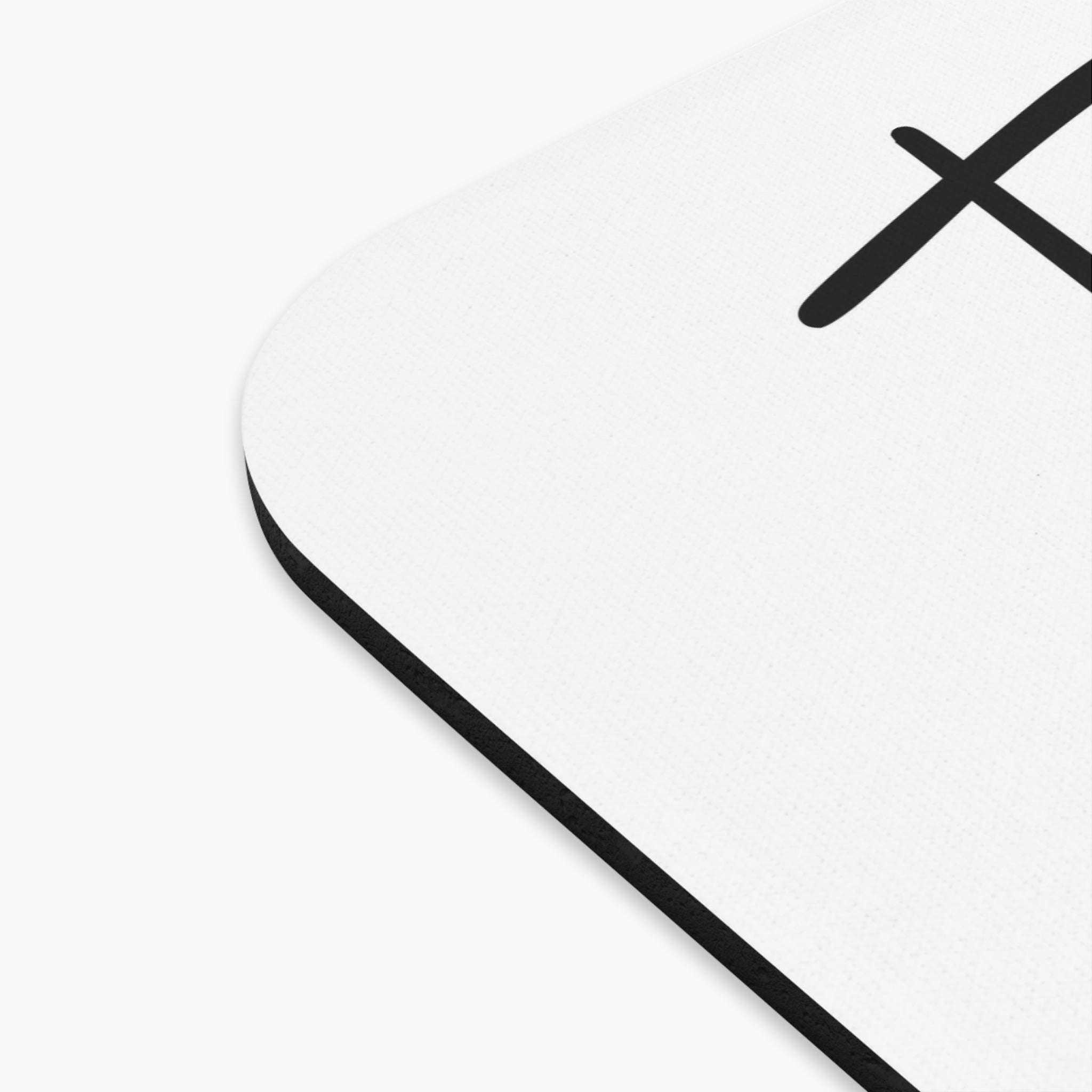 Mouse Pad — "Extra Heavy on the IDGAF" Black & White Desk Mat