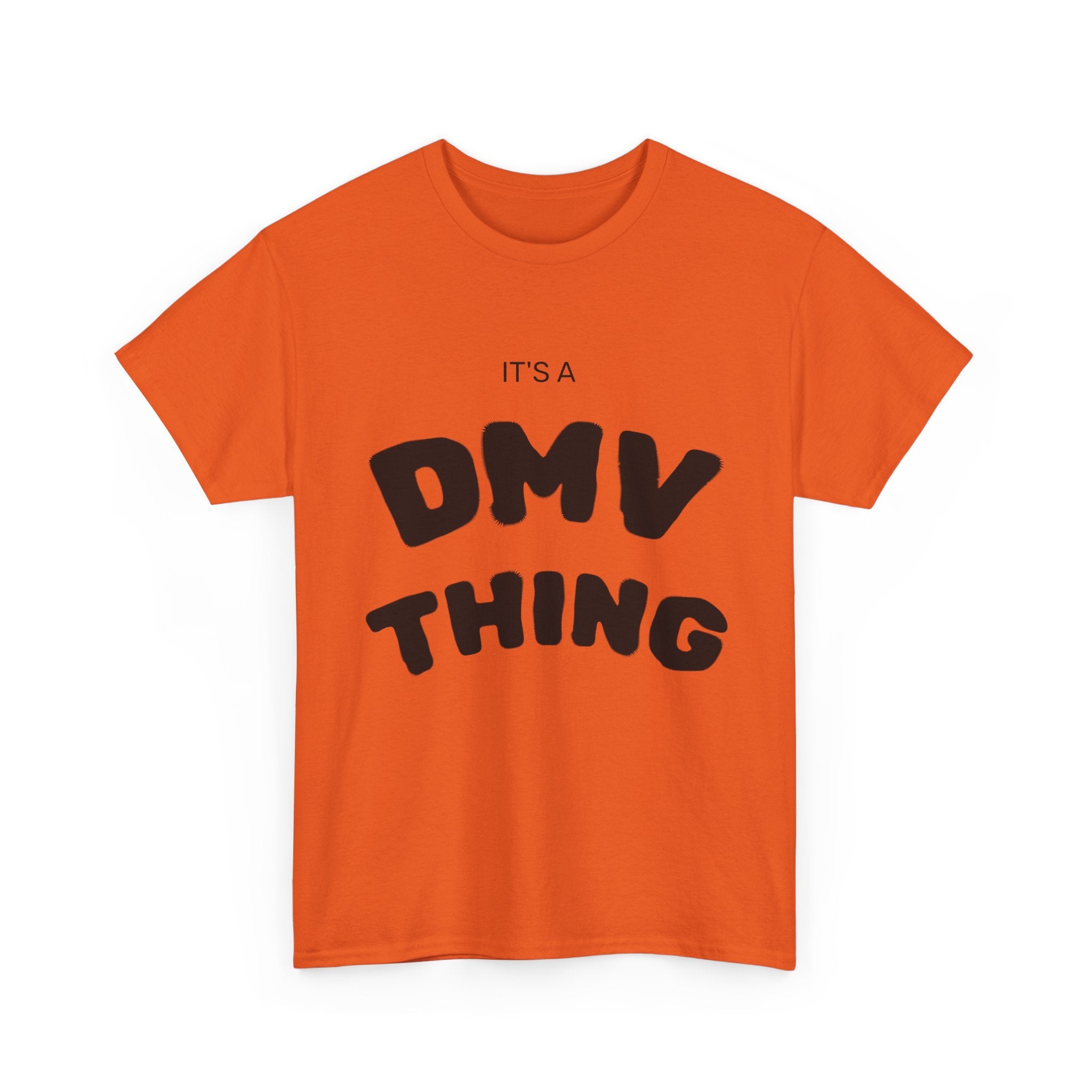 "DMV Thing" Unisex Heavy Cotton Tee, Perfect for DMV Lovers, Gifts for Friends, Casual Wear, Fun & Quirky T-Shirt, Everyday Style