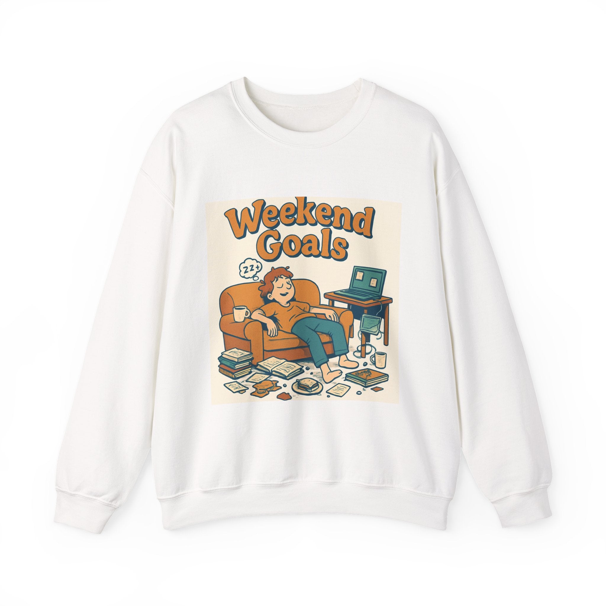 " Weekend Goals" Unisex Heavy Blend™ Crewneck Sweatshirt