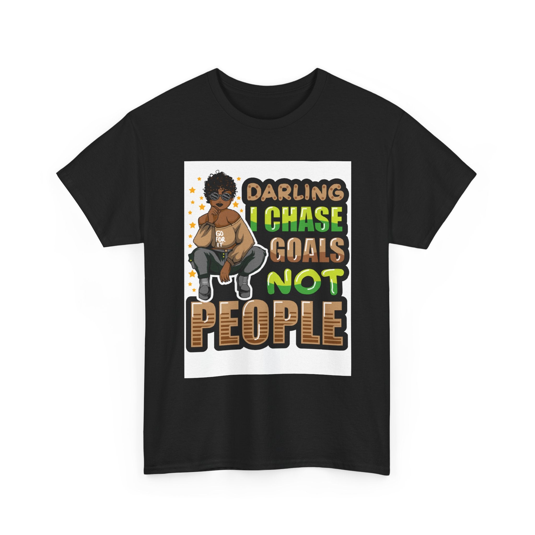"Chase Goals" Tee, Motivational T-Shirt, Inspirational Wear, Casual Gift, Unisex Fashion, Everyday Wear, Positive Vibes