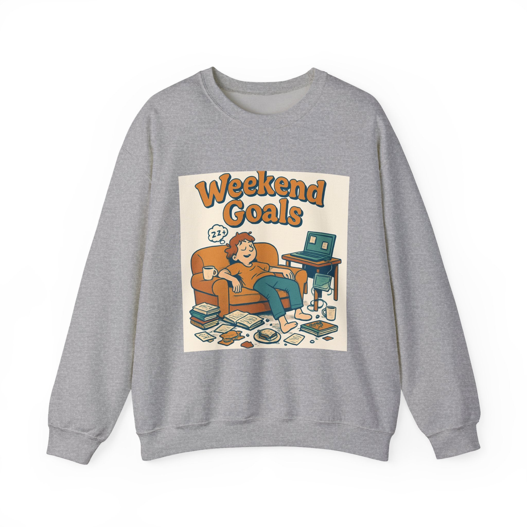 " Weekend Goals" Unisex Heavy Blend™ Crewneck Sweatshirt