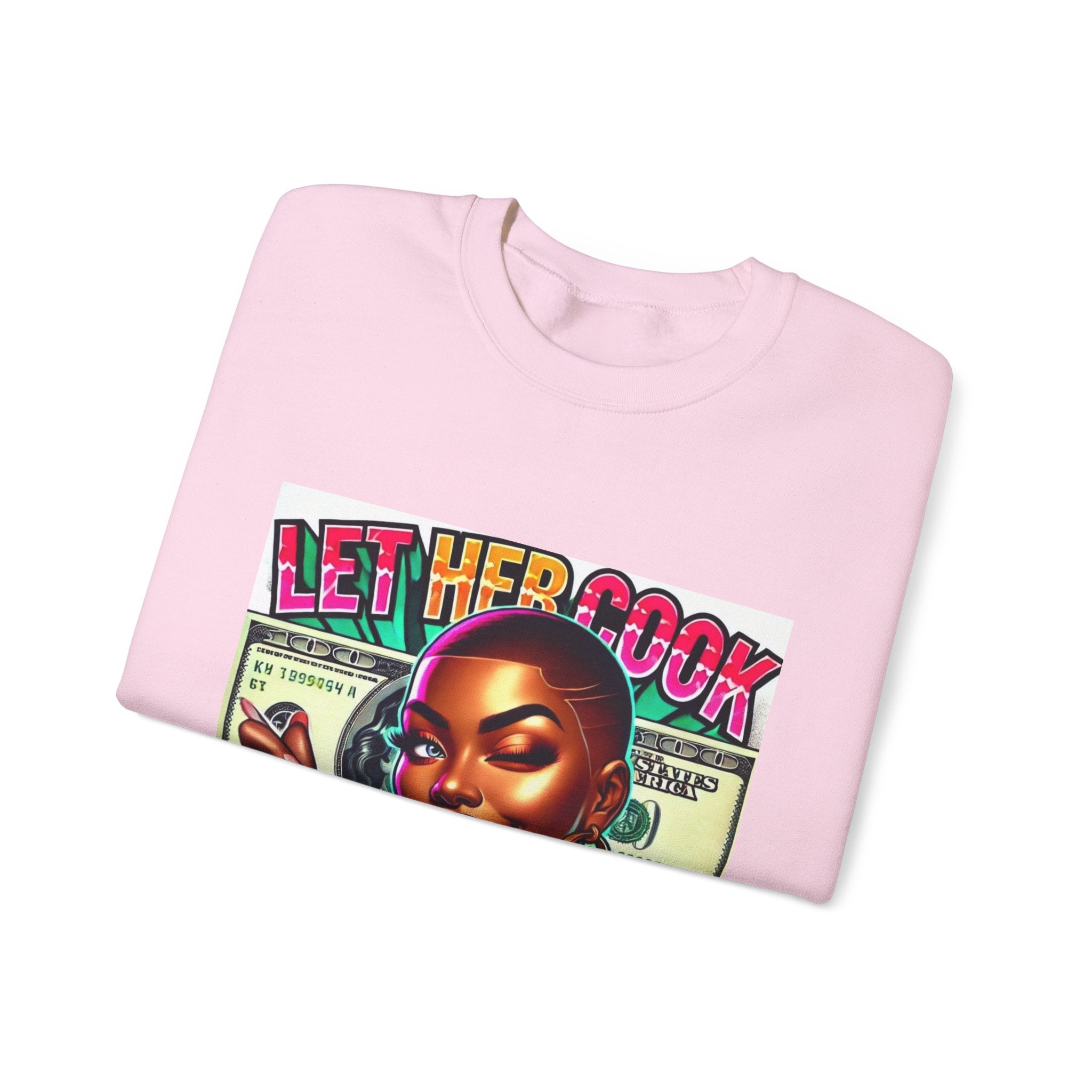 "Let Her Cook" Graphic Sweatshirt