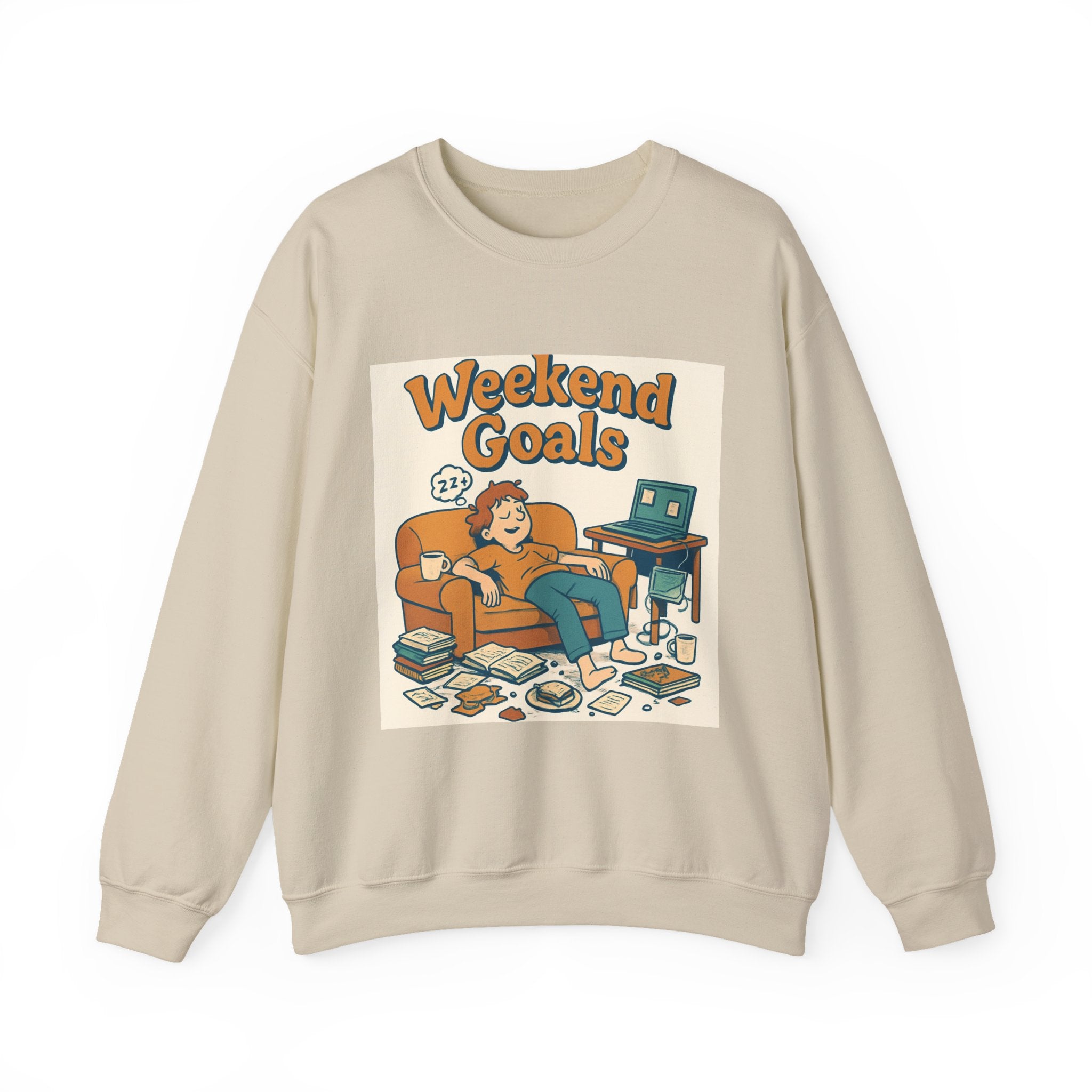 " Weekend Goals" Unisex Heavy Blend™ Crewneck Sweatshirt