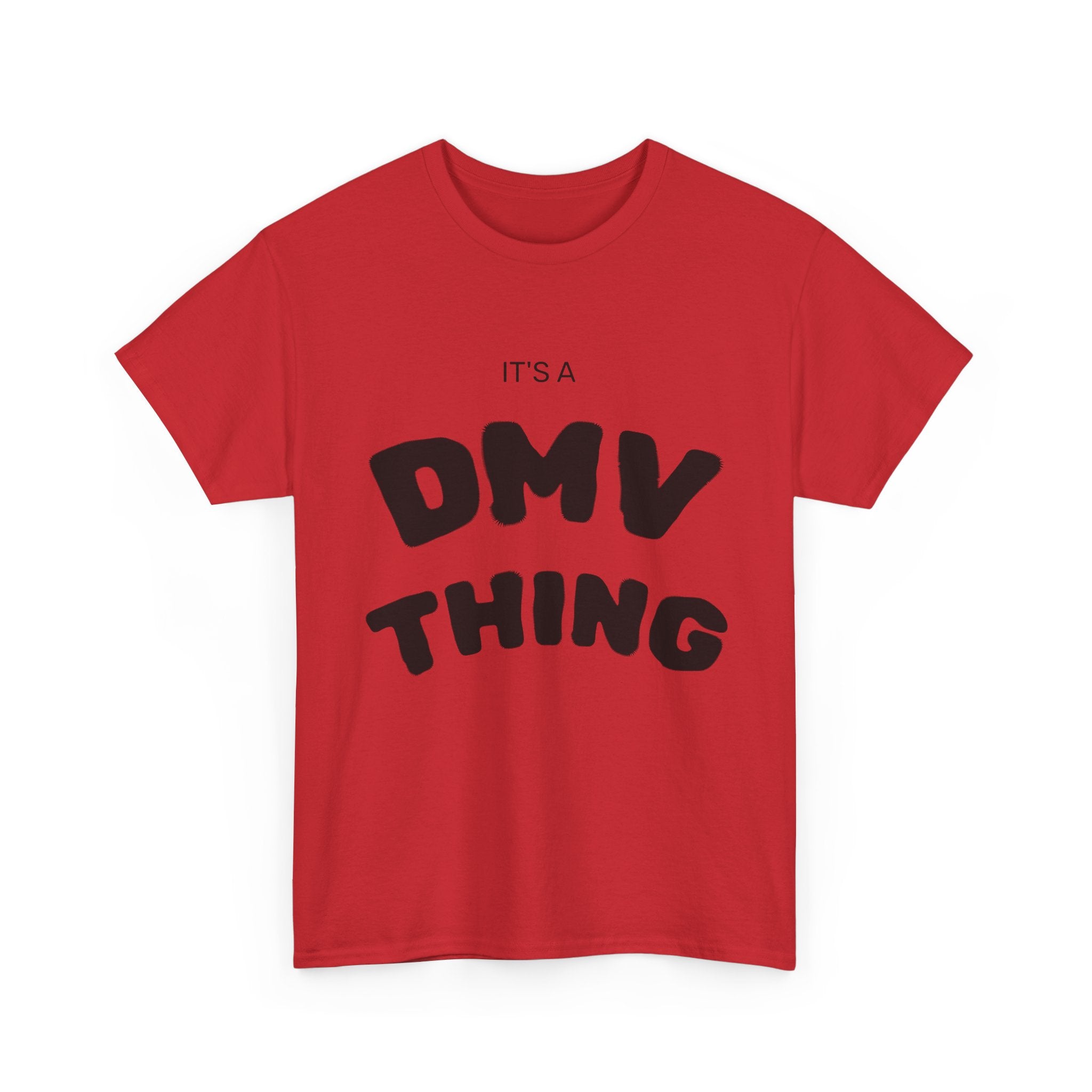 "DMV Thing" Unisex Heavy Cotton Tee, Perfect for DMV Lovers, Gifts for Friends, Casual Wear, Fun & Quirky T-Shirt, Everyday Style