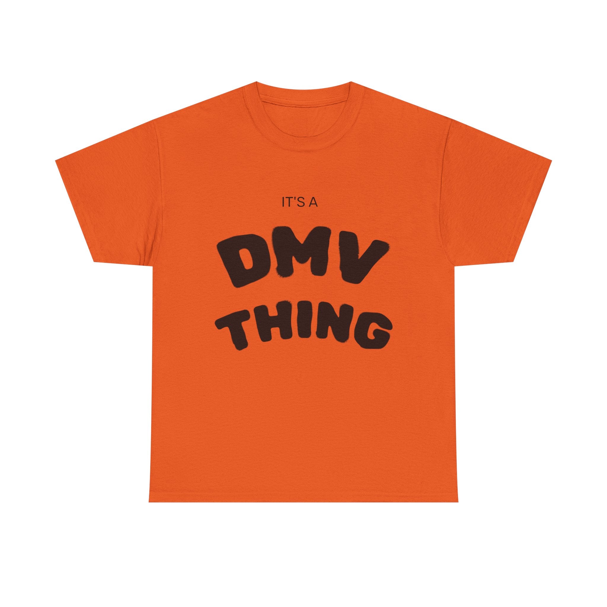 "DMV Thing" Unisex Heavy Cotton Tee, Perfect for DMV Lovers, Gifts for Friends, Casual Wear, Fun & Quirky T-Shirt, Everyday Style