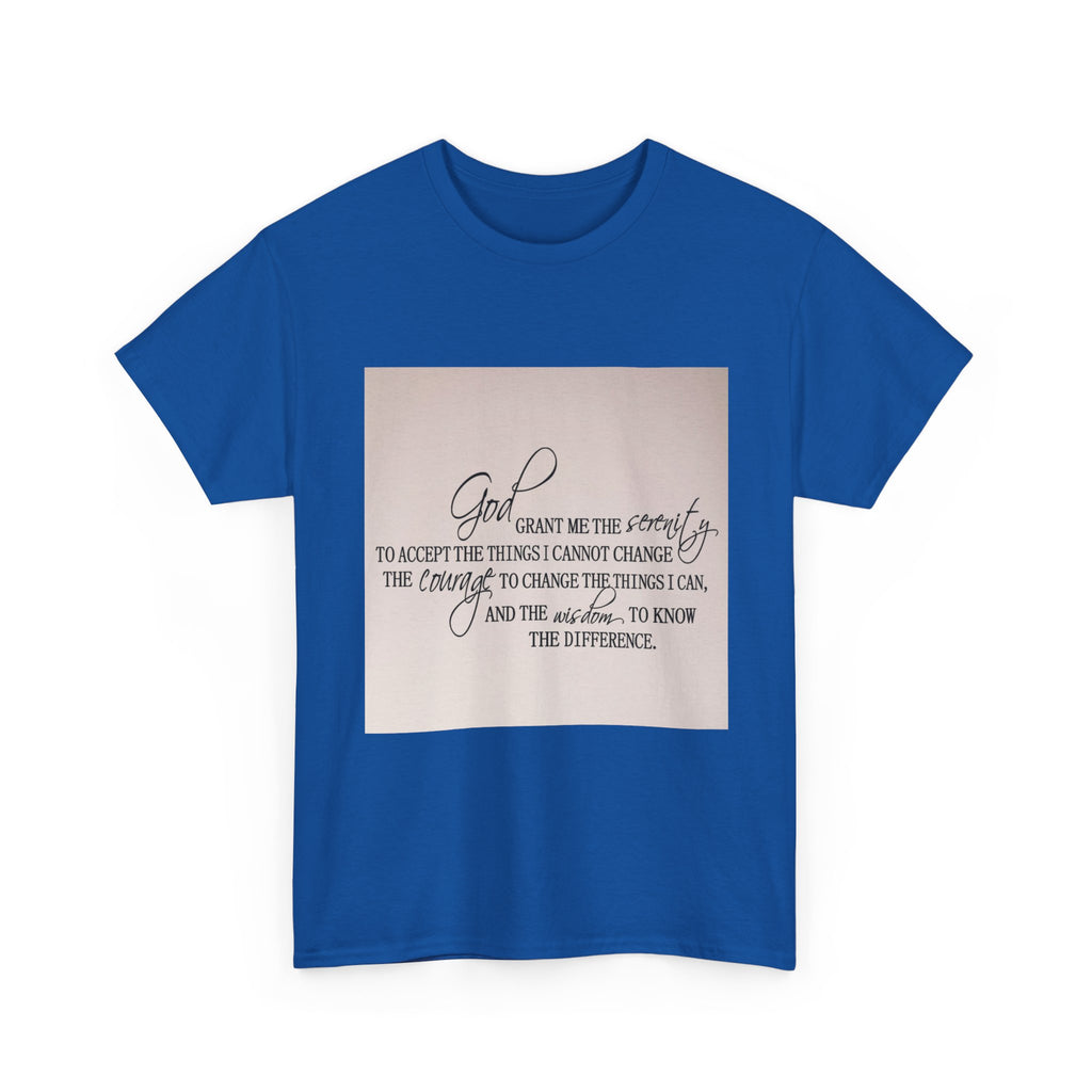 "Inspirational Quote" Tee - Unisex Heavy Cotton T-Shirt for Faith, Encouragement, God, Inspirational Gift, Everyday Wear