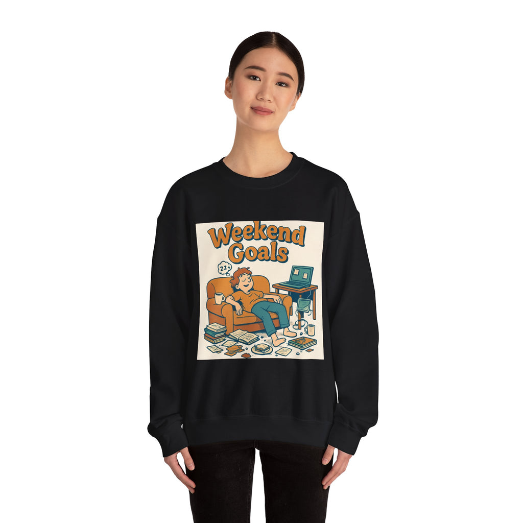" Weekend Goals" Unisex Heavy Blend™ Crewneck Sweatshirt