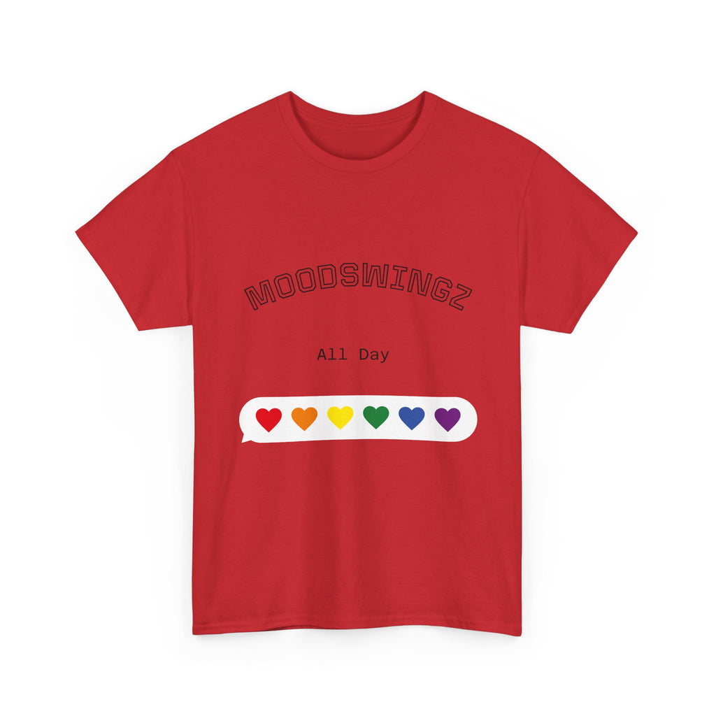 "MoodSwyngz" All Day Unisex Heavy Cotton Tee - LGBTQ+ Pride Shirt, Casual Everyday Wear, Gift for Friends, Summer Vibes, Relaxed Fit