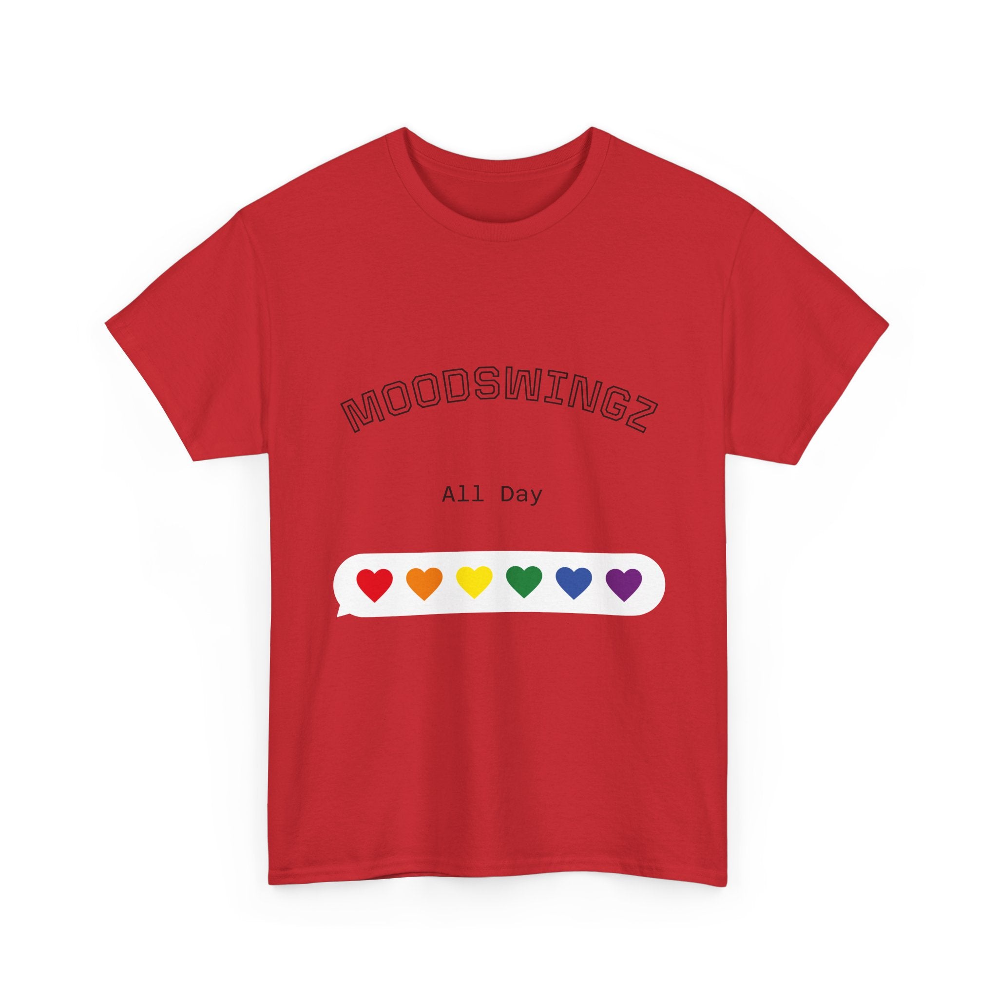 "MoodSwyngz" All Day Unisex Heavy Cotton Tee - LGBTQ+ Pride Shirt, Casual Everyday Wear, Gift for Friends, Summer Vibes, Relaxed Fit