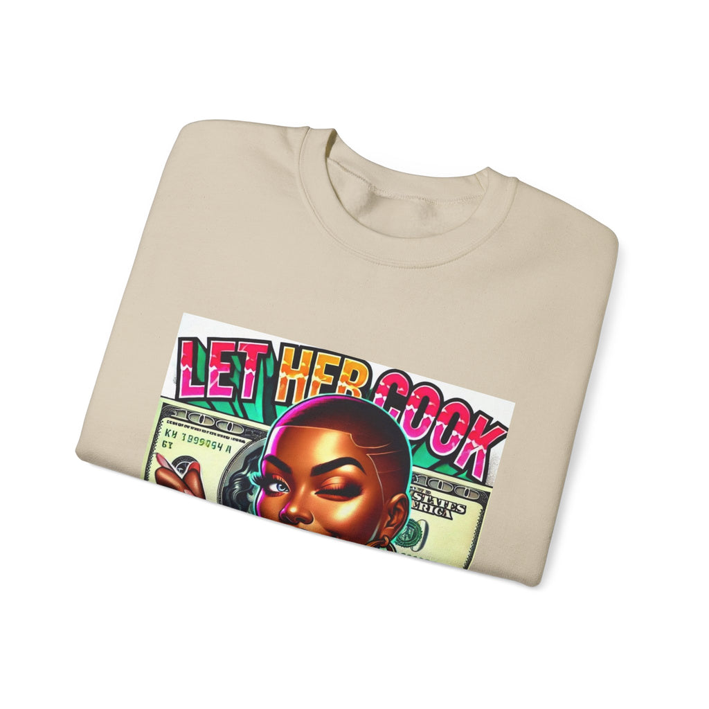 "Let Her Cook" Graphic Sweatshirt
