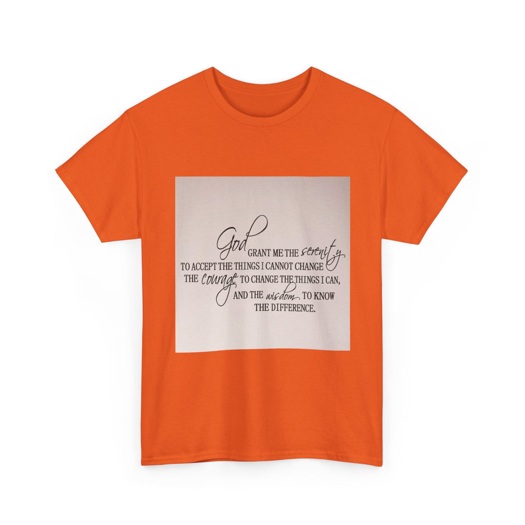 "Inspirational Quote" Tee - Unisex Heavy Cotton T-Shirt for Faith, Encouragement, God, Inspirational Gift, Everyday Wear