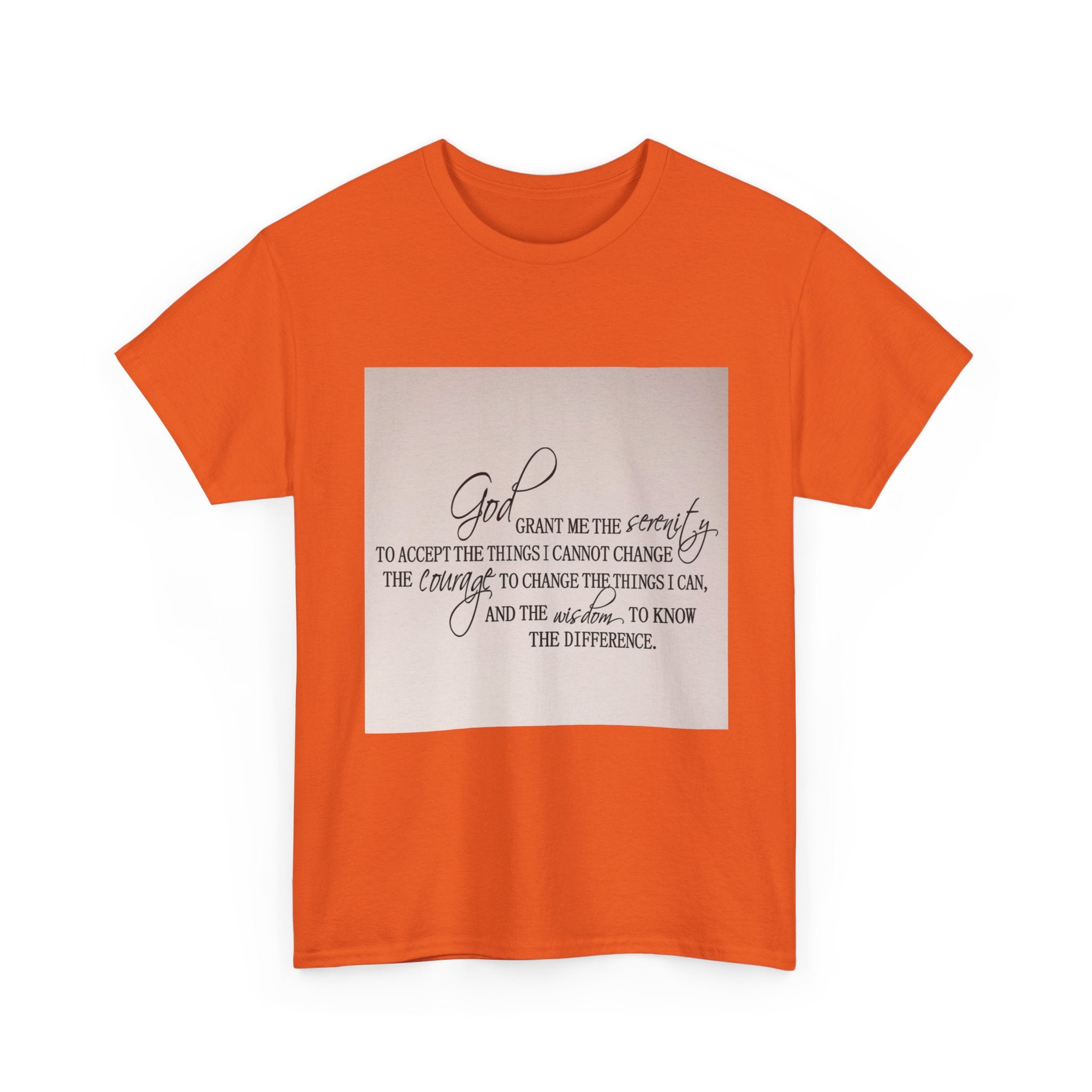 "Inspirational Quote" Tee - Unisex Heavy Cotton T-Shirt for Faith, Encouragement, God, Inspirational Gift, Everyday Wear
