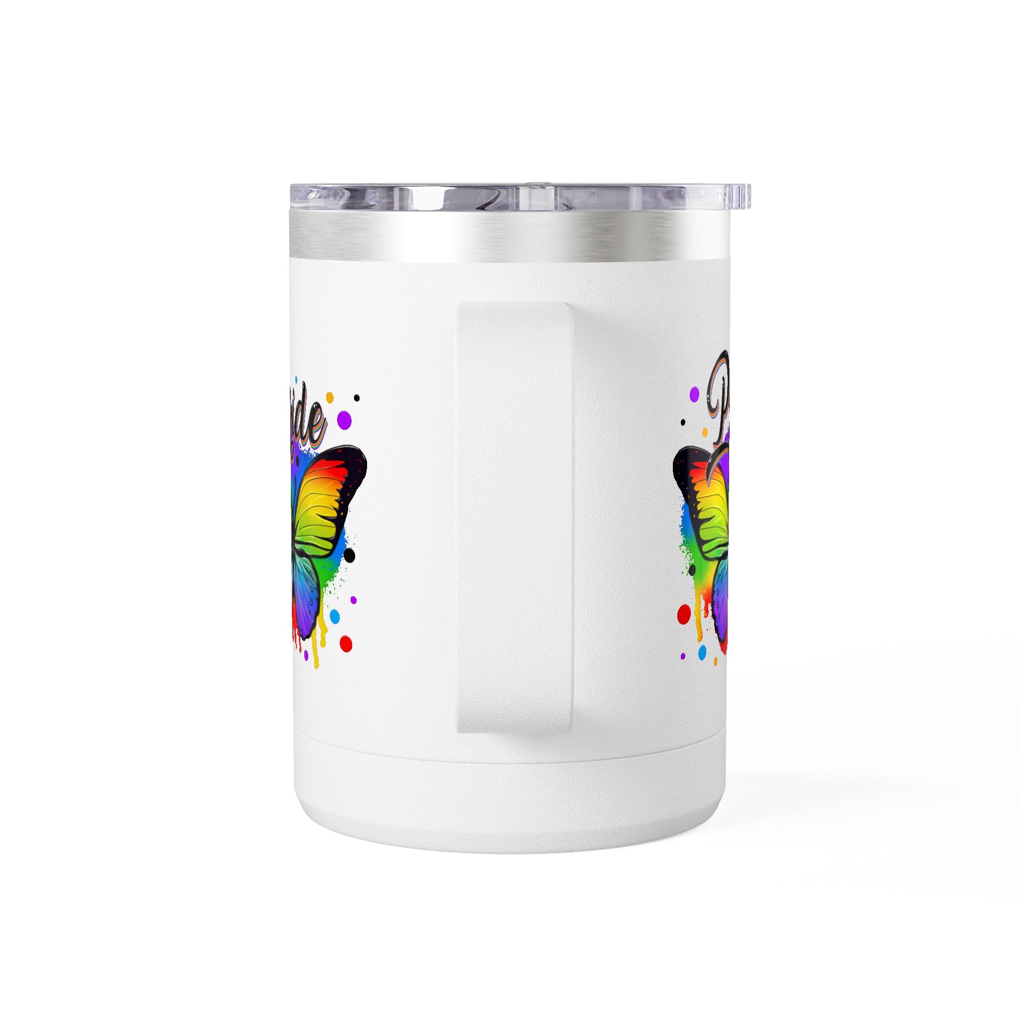 Pride Rainbow Butterfly 15oz Travel Mug