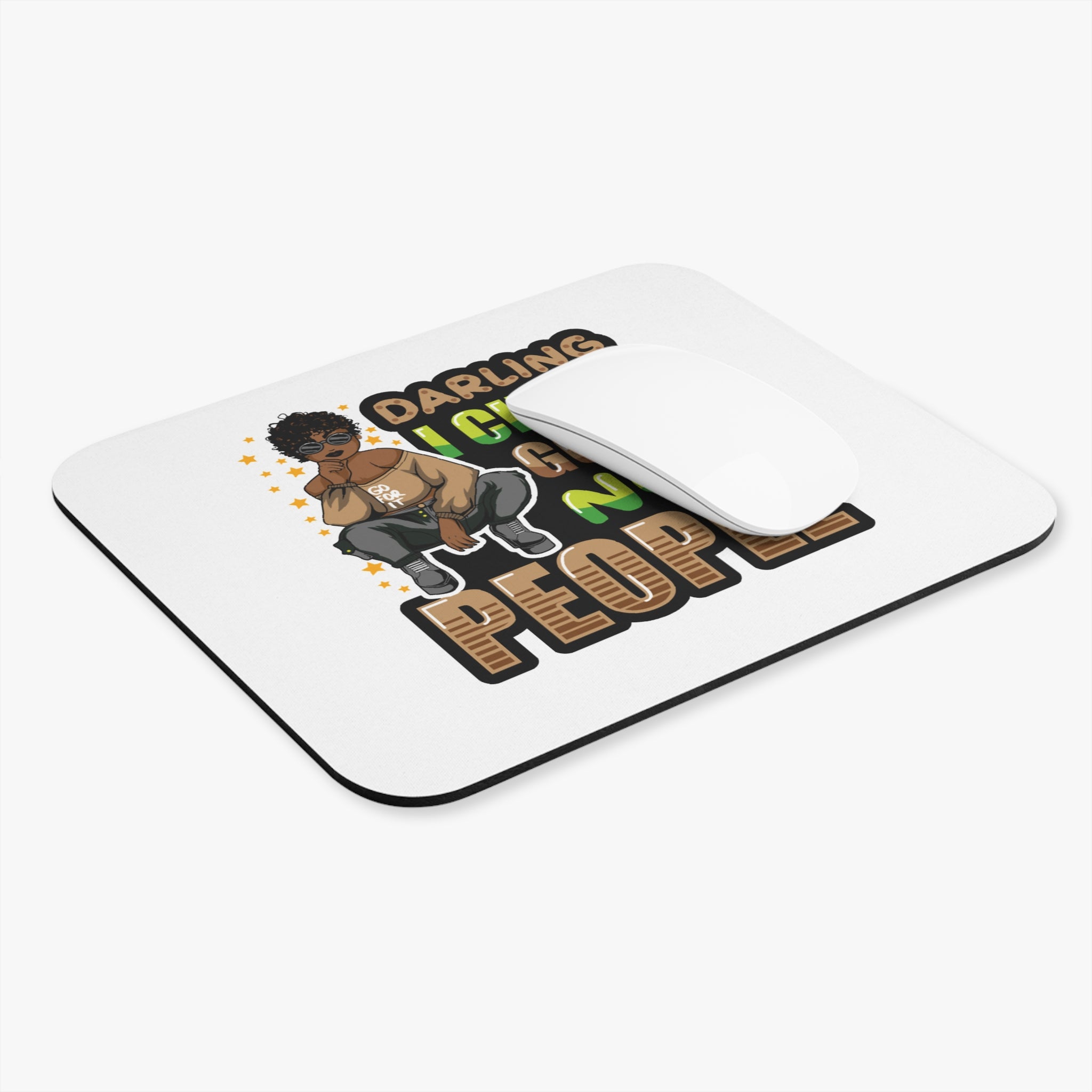Mouse Pad — "Darling I Chase Goals Not People" Motivational Desk Mat