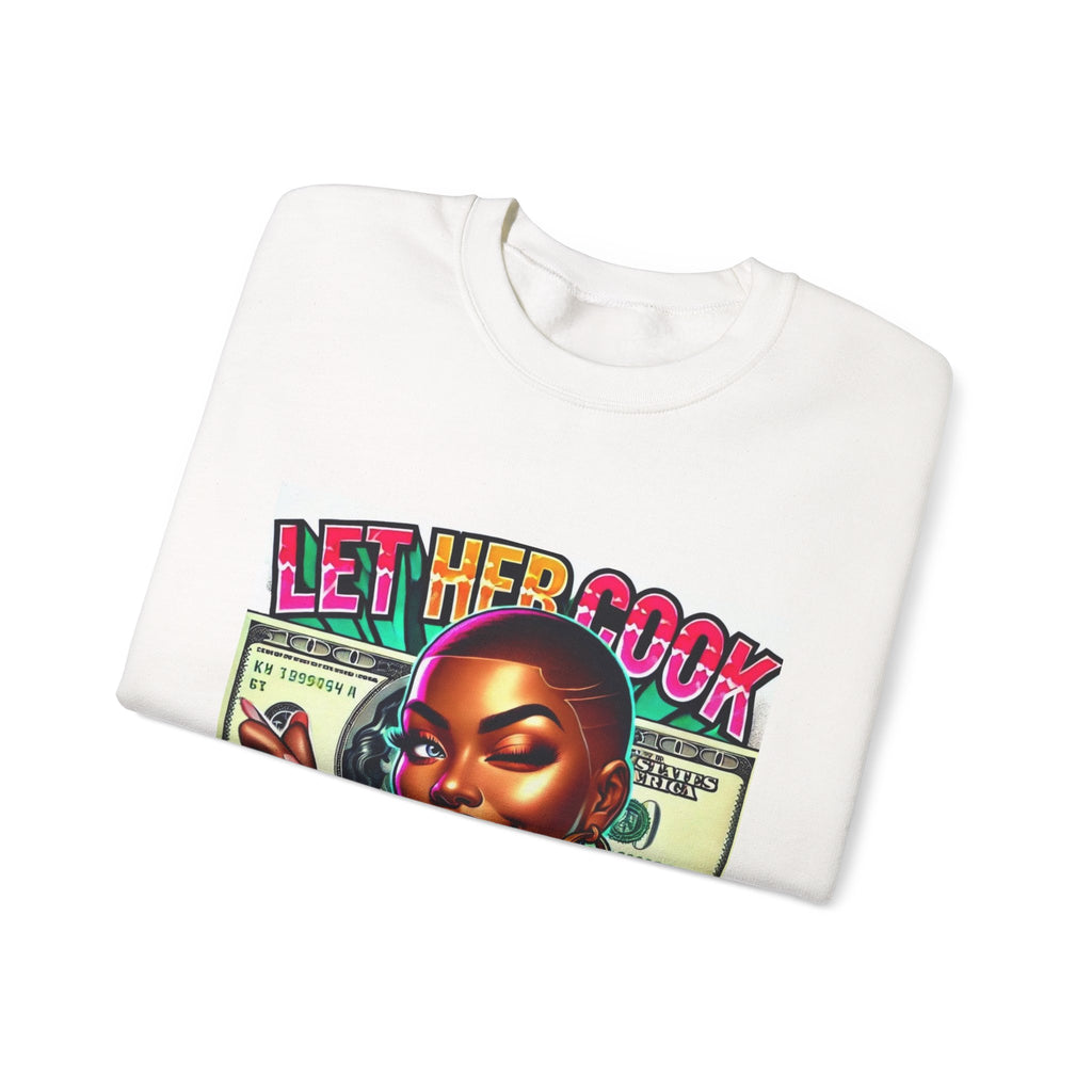 "Let Her Cook" Graphic Sweatshirt