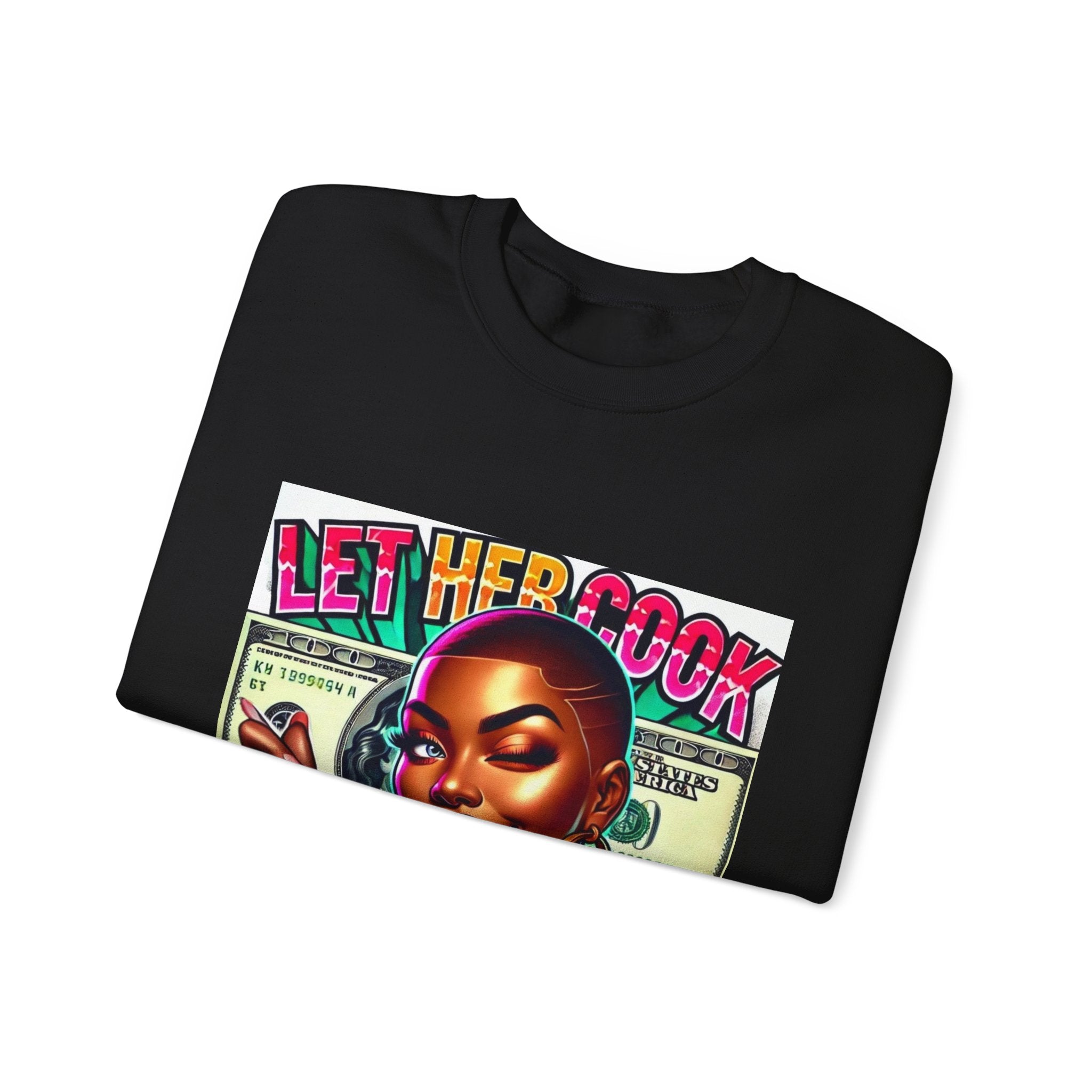 "Let Her Cook" Graphic Sweatshirt