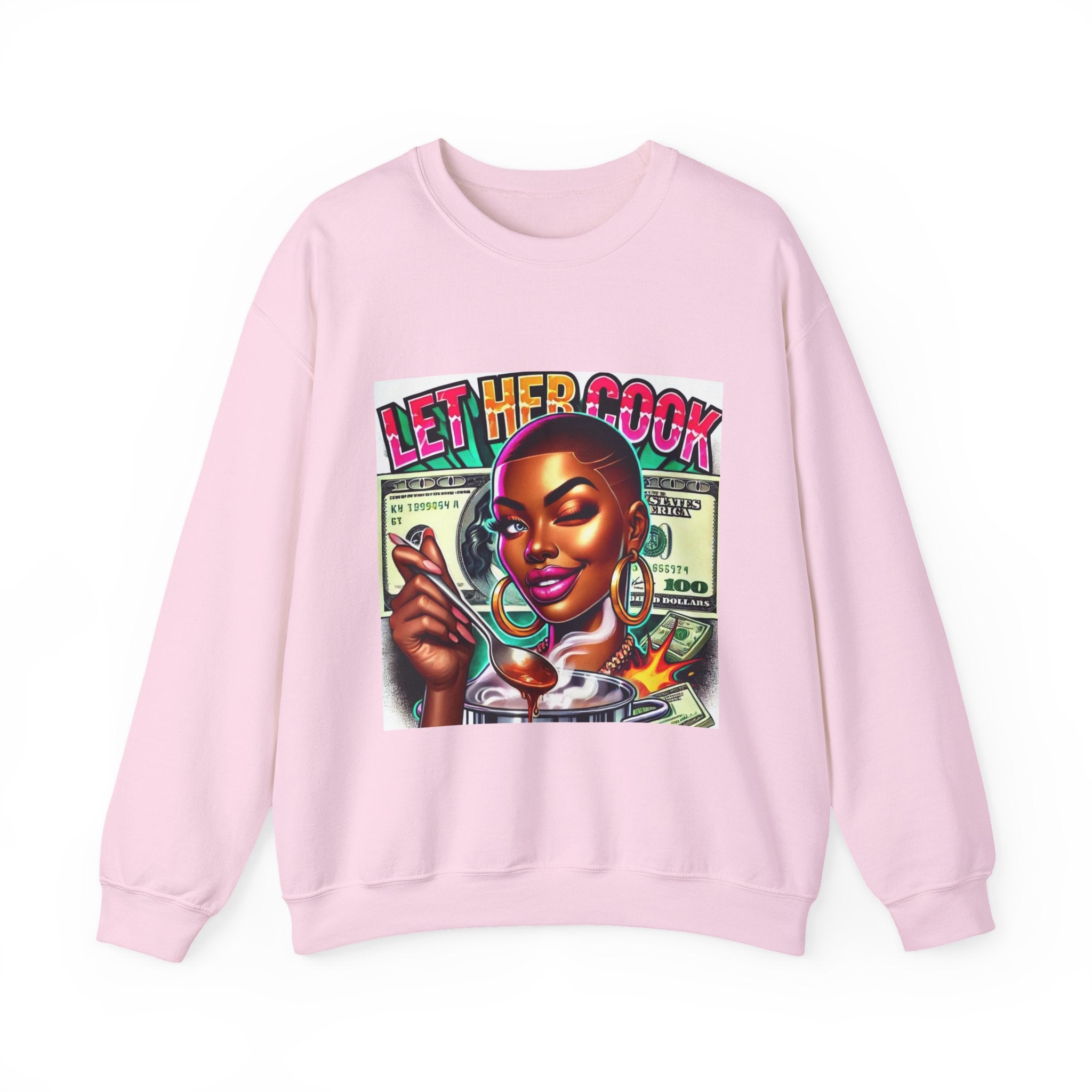 "Let Her Cook" Graphic Sweatshirt