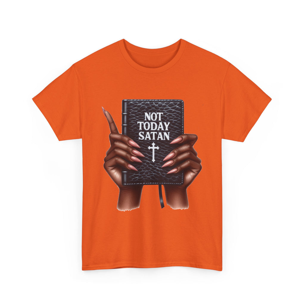 "Not Today Satan" Faith-Based Apparel, Spiritual Gifts, Everyday Wear, Casual Outings