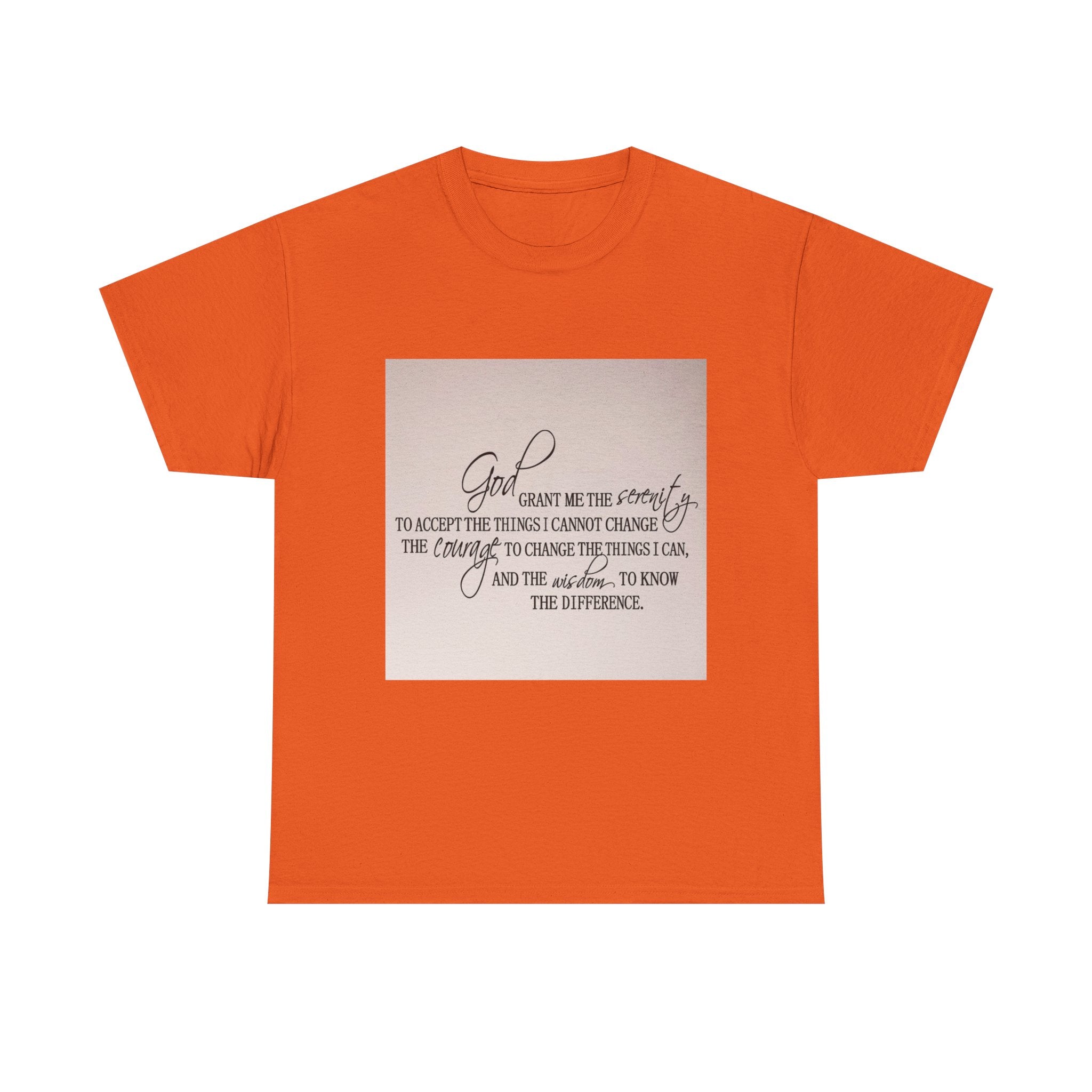 "Inspirational Quote" Tee - Unisex Heavy Cotton T-Shirt for Faith, Encouragement, God, Inspirational Gift, Everyday Wear