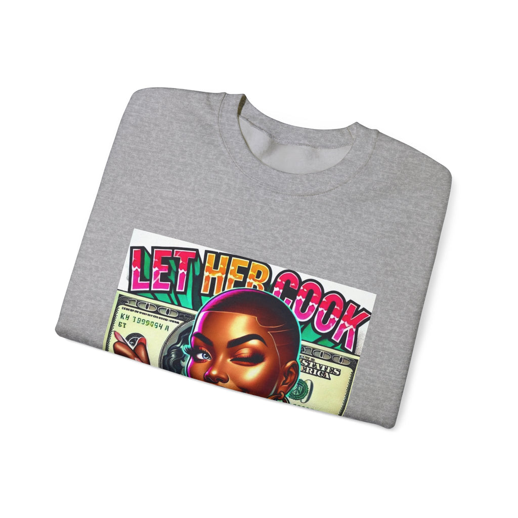 "Let Her Cook" Graphic Sweatshirt