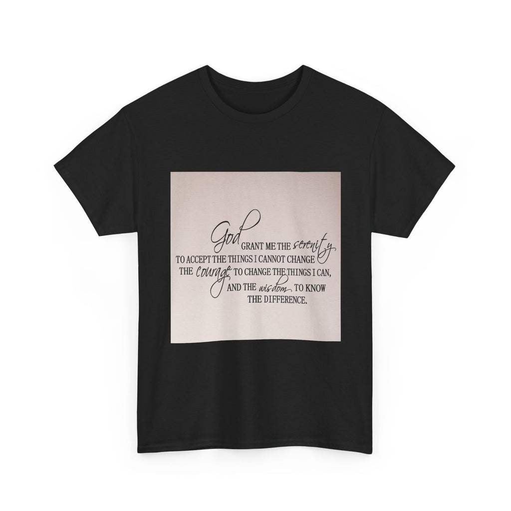 "Inspirational Quote" Tee - Unisex Heavy Cotton T-Shirt for Faith, Encouragement, God, Inspirational Gift, Everyday Wear
