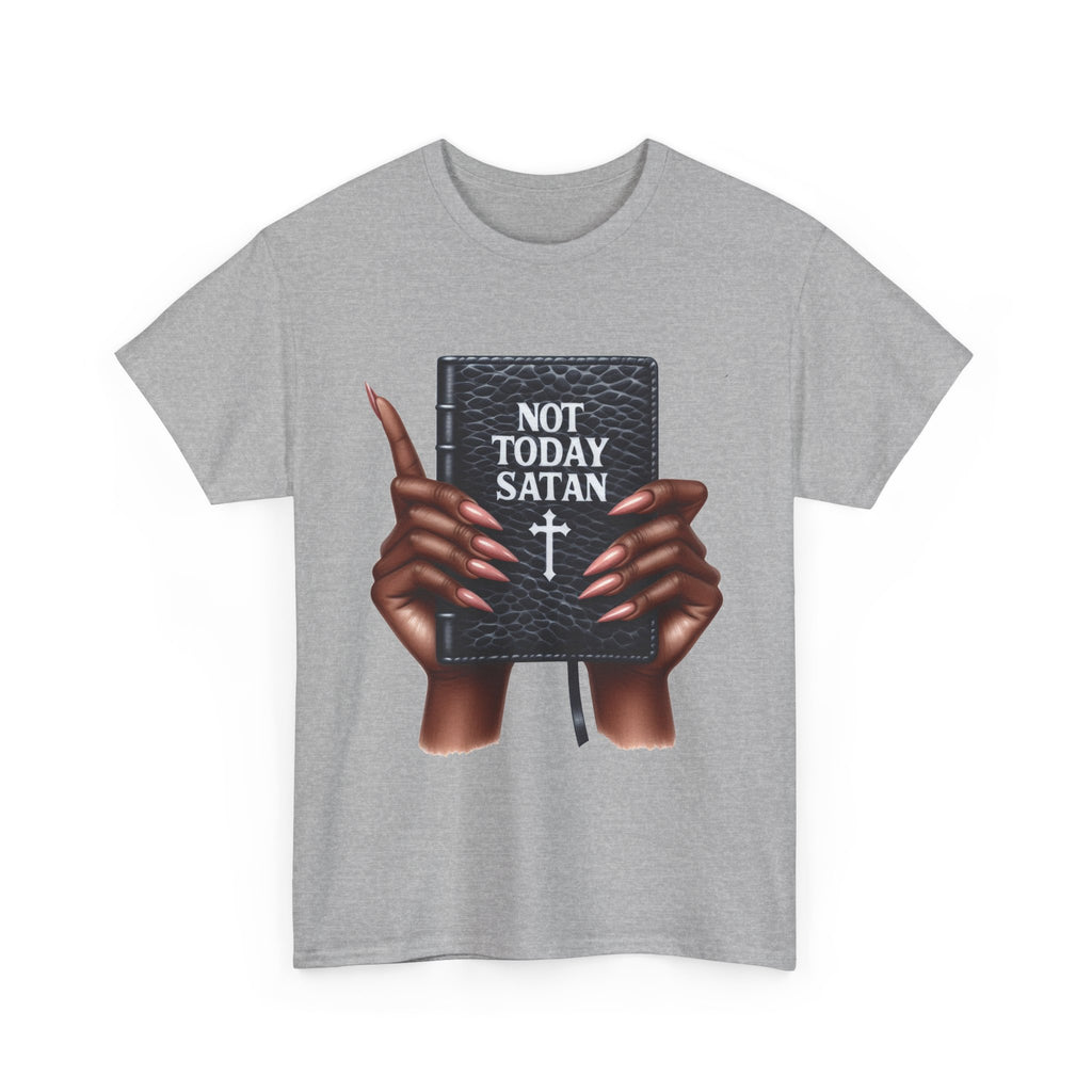 "Not Today Satan" Faith-Based Apparel, Spiritual Gifts, Everyday Wear, Casual Outings