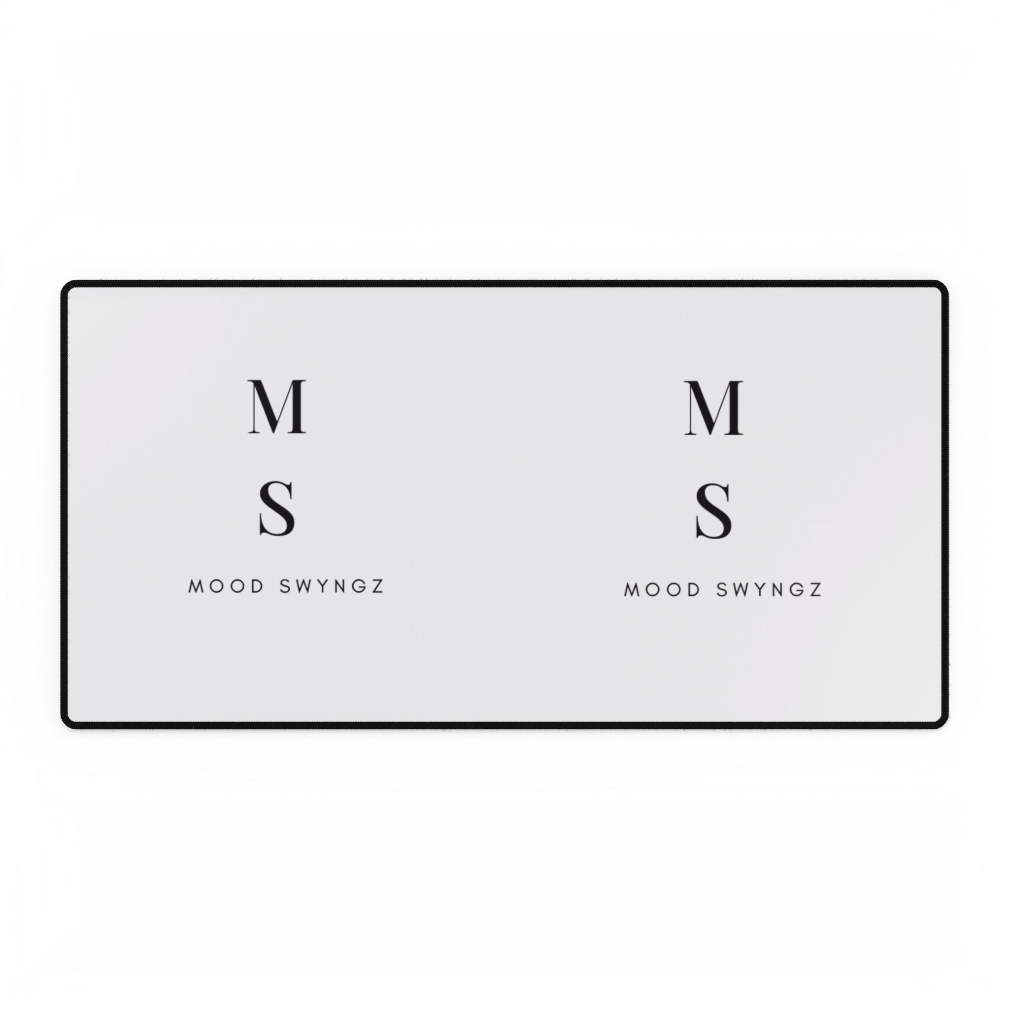 Mood Swnygz Minimalist Desk Mat — Large Dual-Logo Mousepad