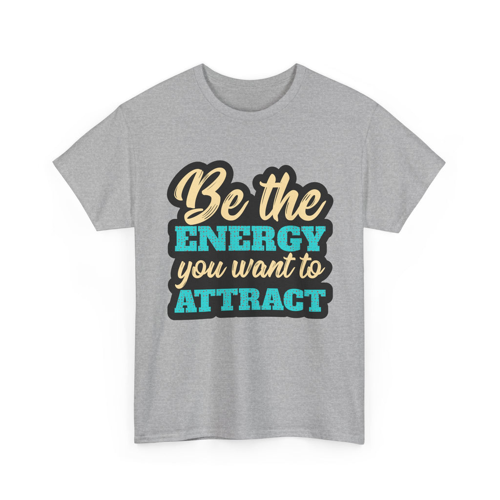 'Positive Energy "Tee, Motivational Graphic T-Shirt, Inspirational Gift, Casual Wear, Self-Care Reminder, Everyday Comfort