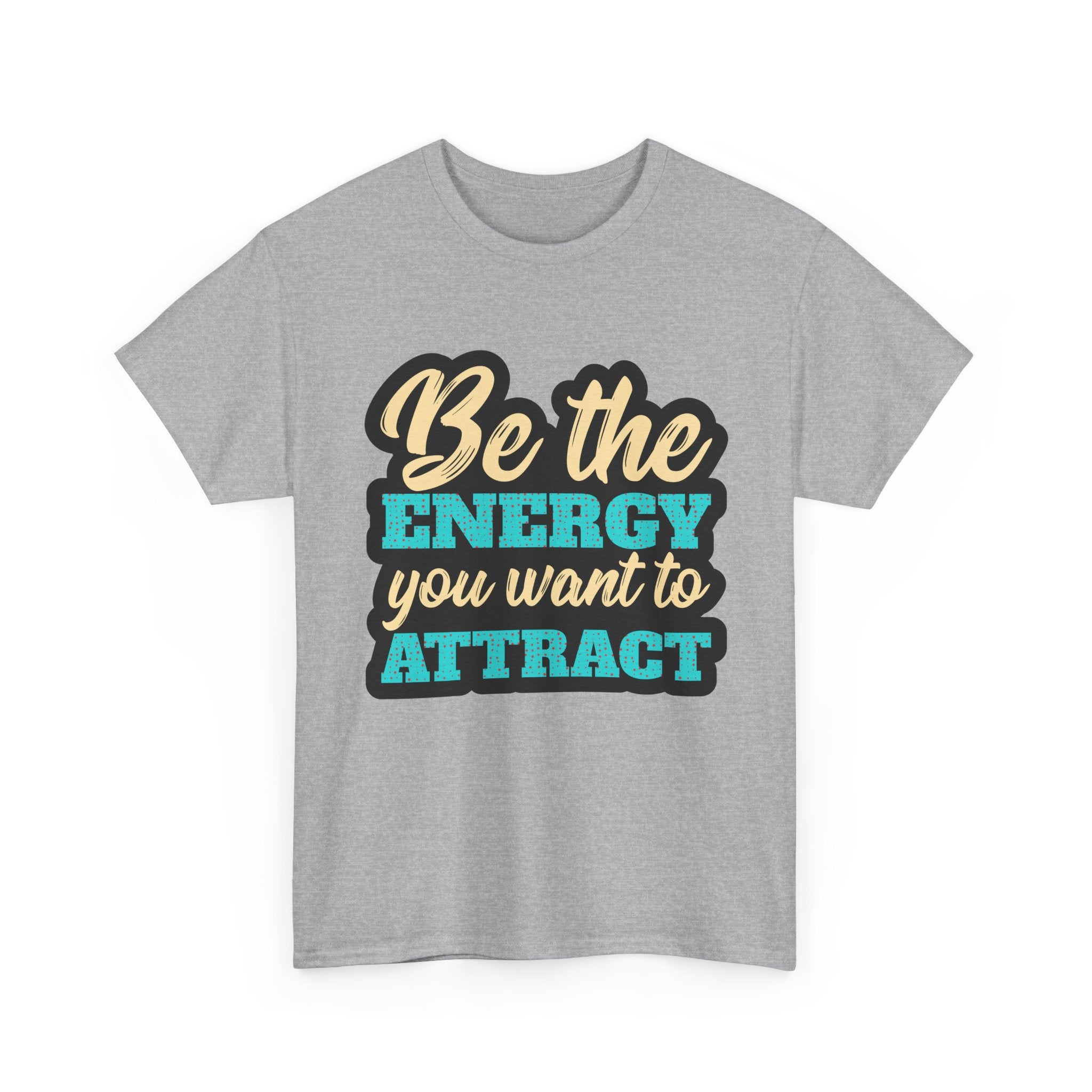'Positive Energy "Tee, Motivational Graphic T-Shirt, Inspirational Gift, Casual Wear, Self-Care Reminder, Everyday Comfort
