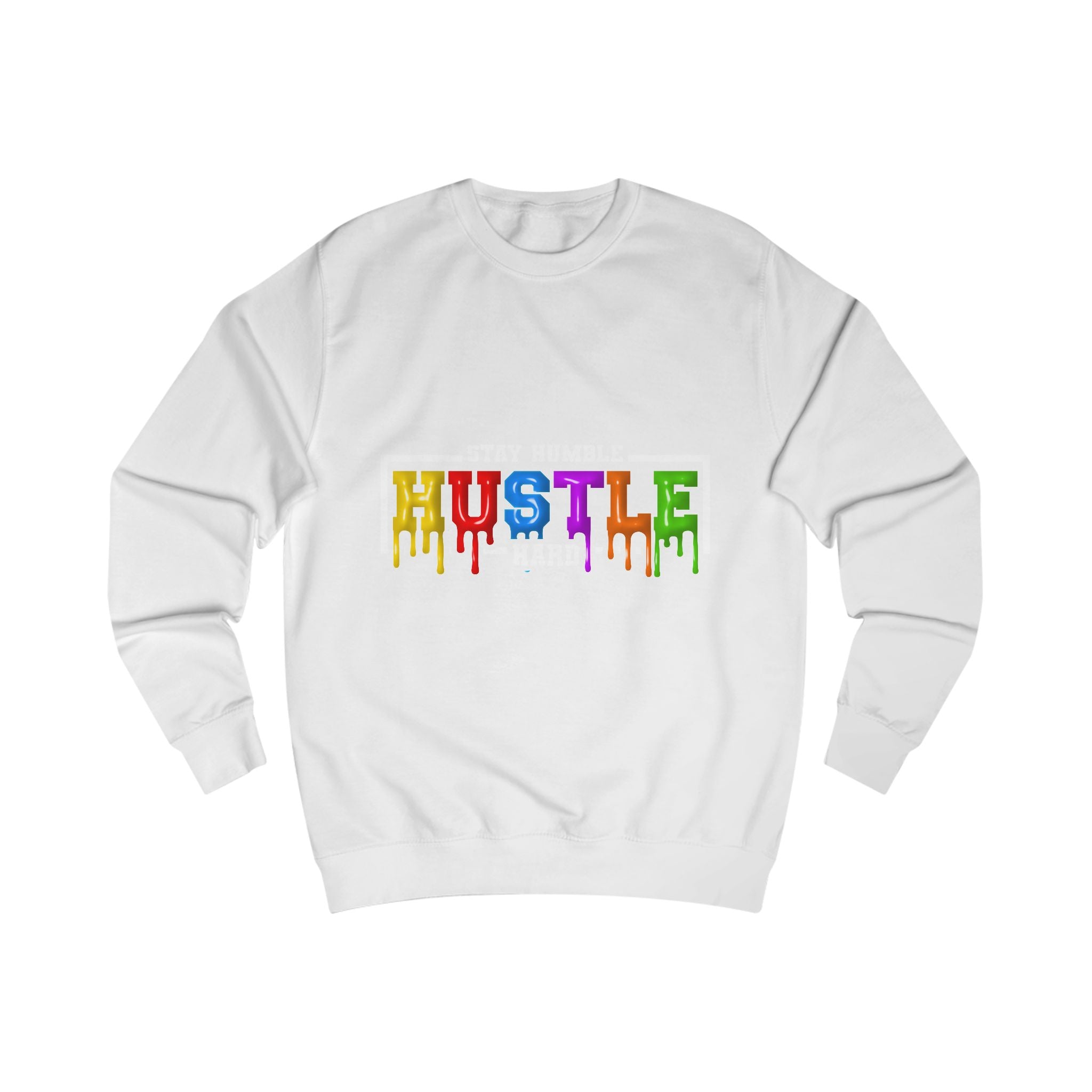 "Hustle" Unisex Sweatshirt - Motivational Gift for Entrepreneurs, Cozy Fashion, Perfect for Work, Motivation, Casual Wear