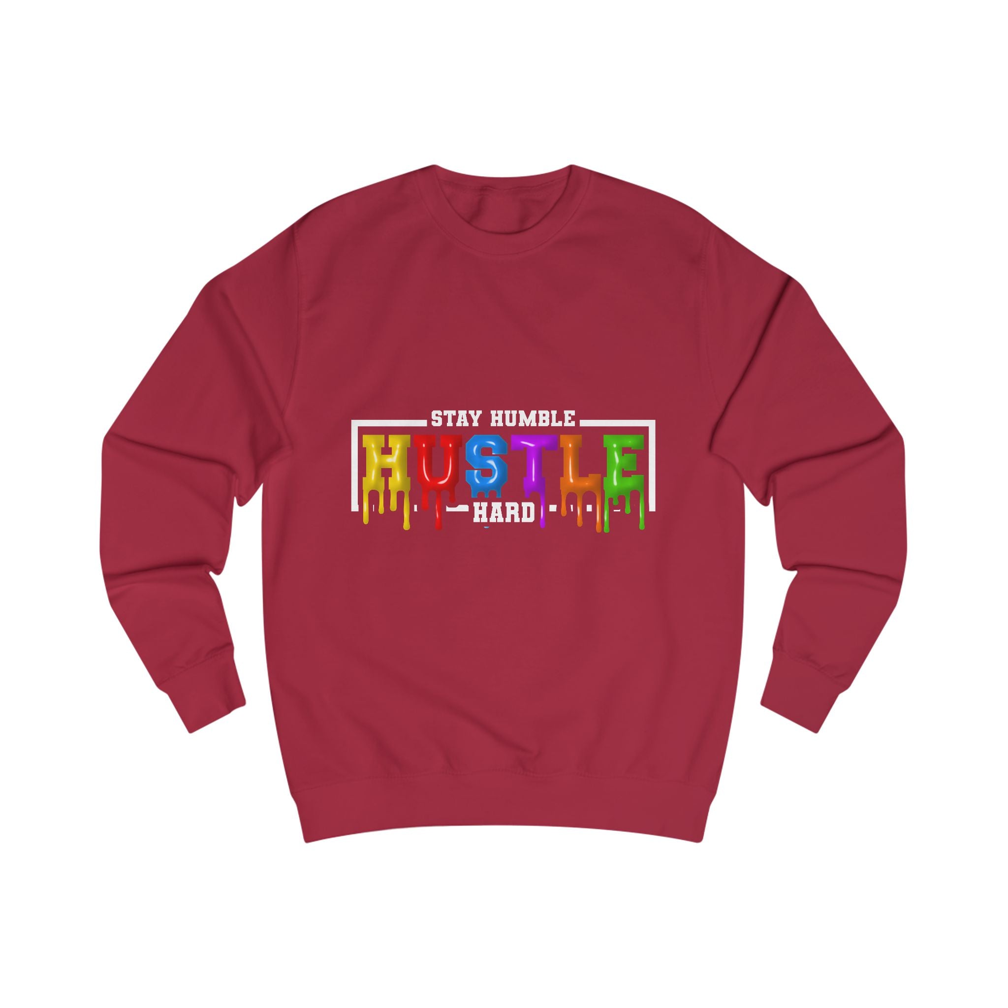 "Hustle" Unisex Sweatshirt - Motivational Gift for Entrepreneurs, Cozy Fashion, Perfect for Work, Motivation, Casual Wear