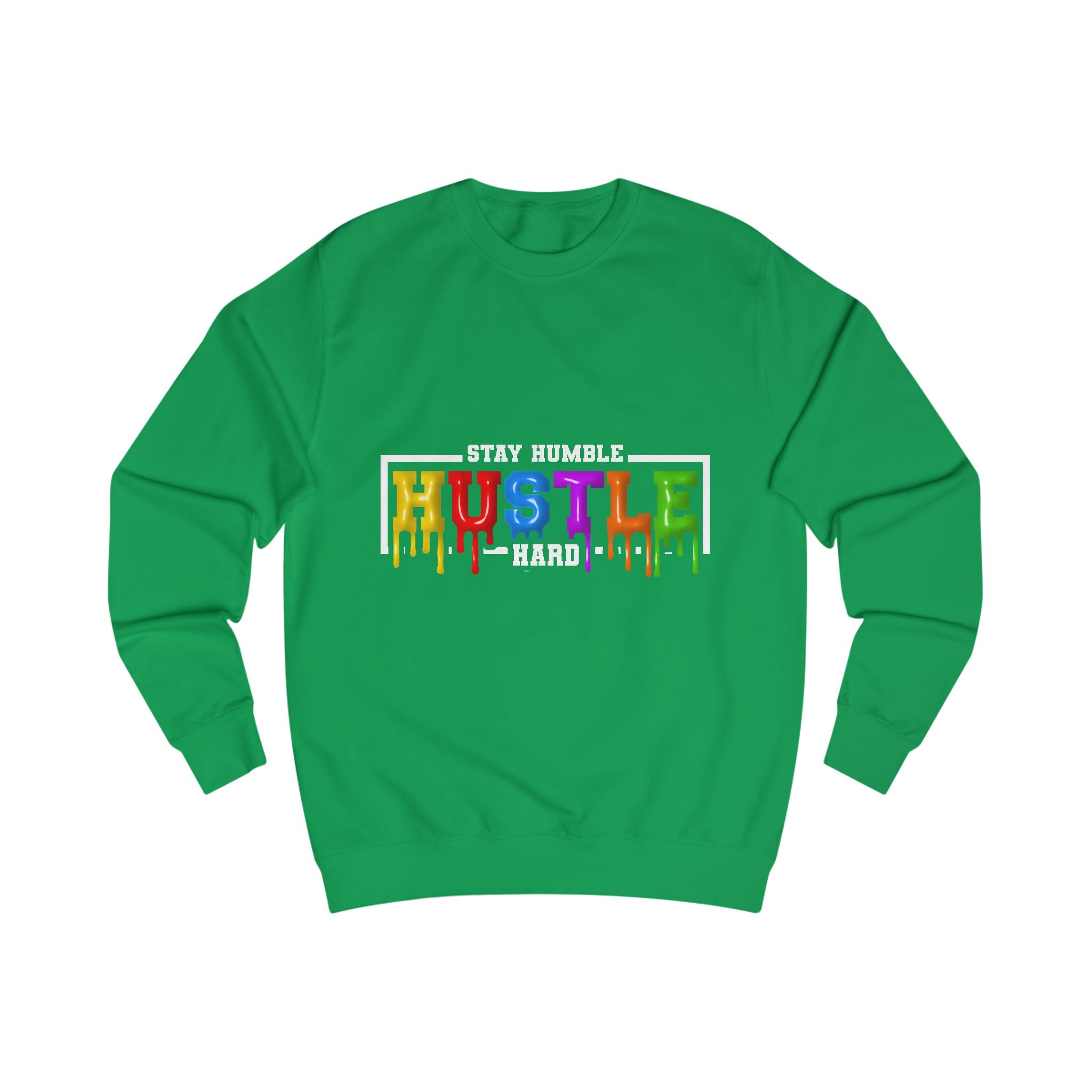 "Hustle" Unisex Sweatshirt - Motivational Gift for Entrepreneurs, Cozy Fashion, Perfect for Work, Motivation, Casual Wear