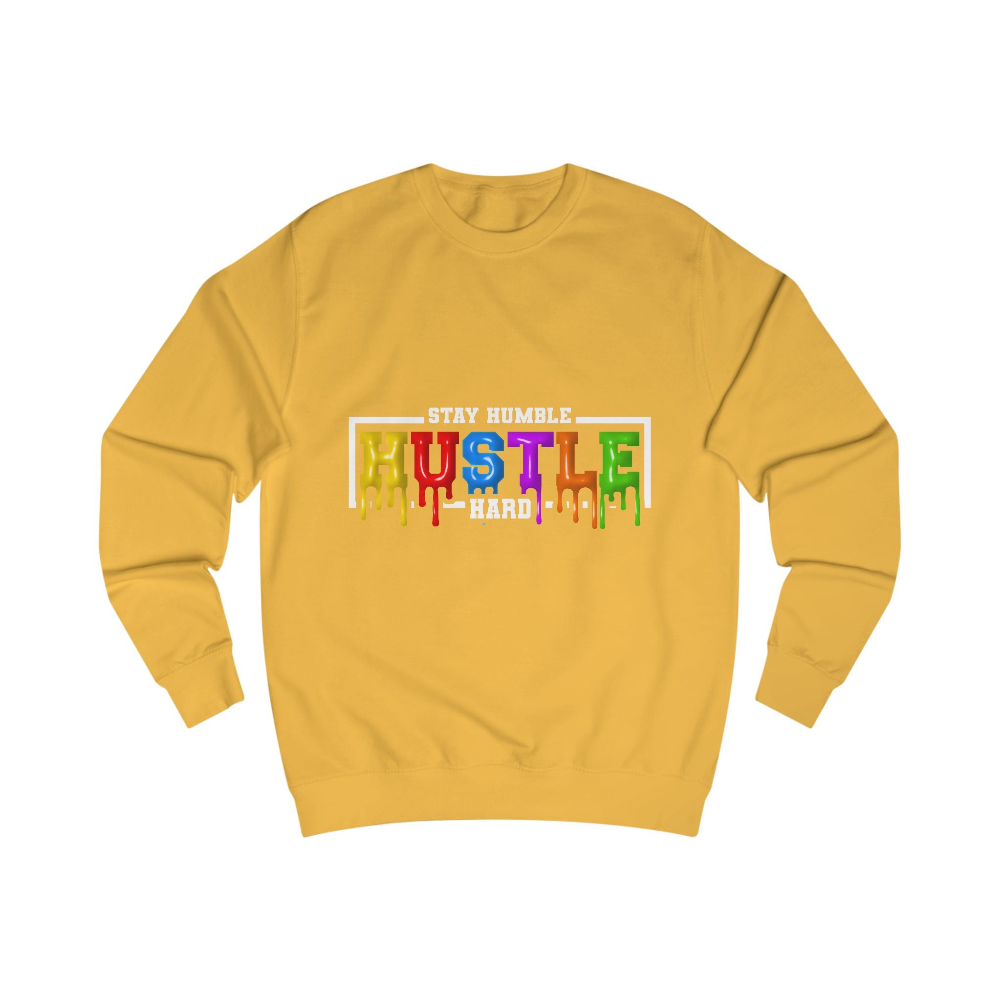 "Hustle" Unisex Sweatshirt - Motivational Gift for Entrepreneurs, Cozy Fashion, Perfect for Work, Motivation, Casual Wear