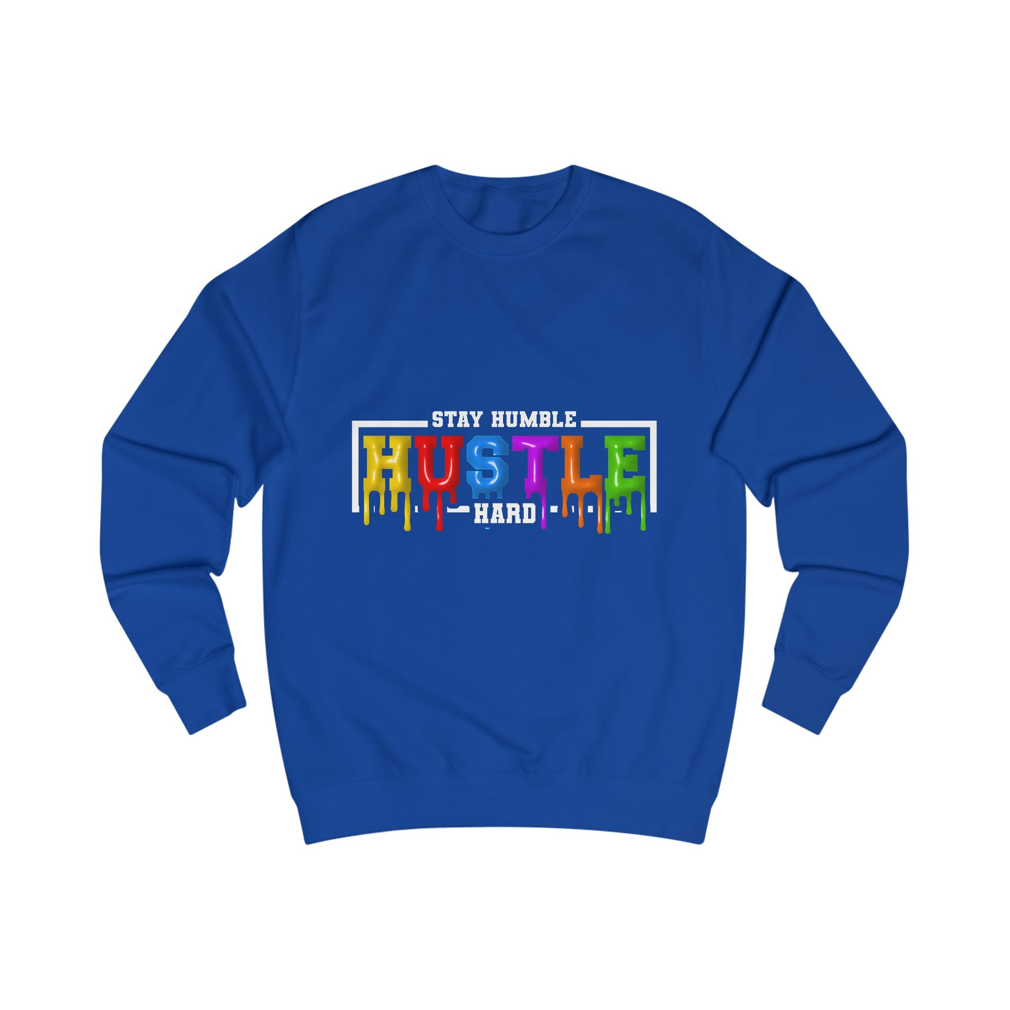"Hustle" Unisex Sweatshirt - Motivational Gift for Entrepreneurs, Cozy Fashion, Perfect for Work, Motivation, Casual Wear